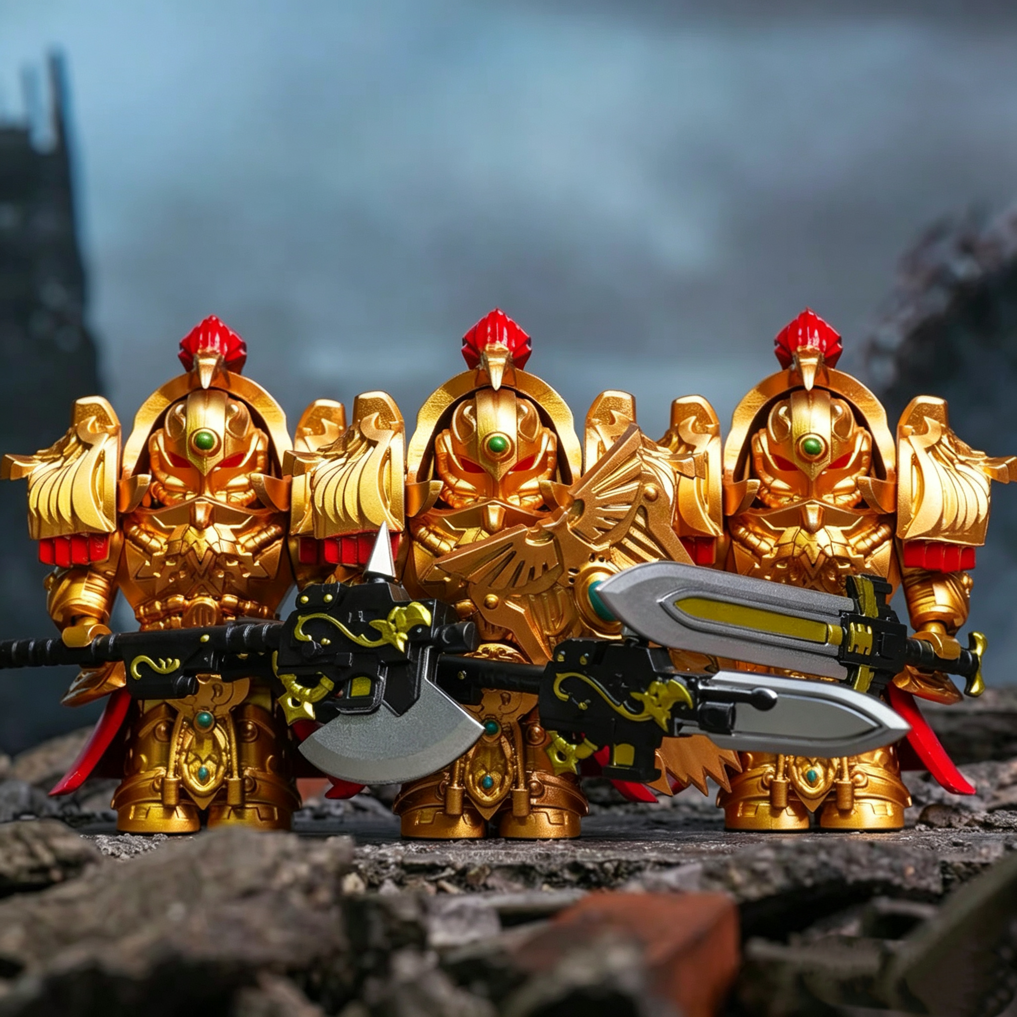 Warhammer 40,000 Adeptus Custodes Minifigure Set B
