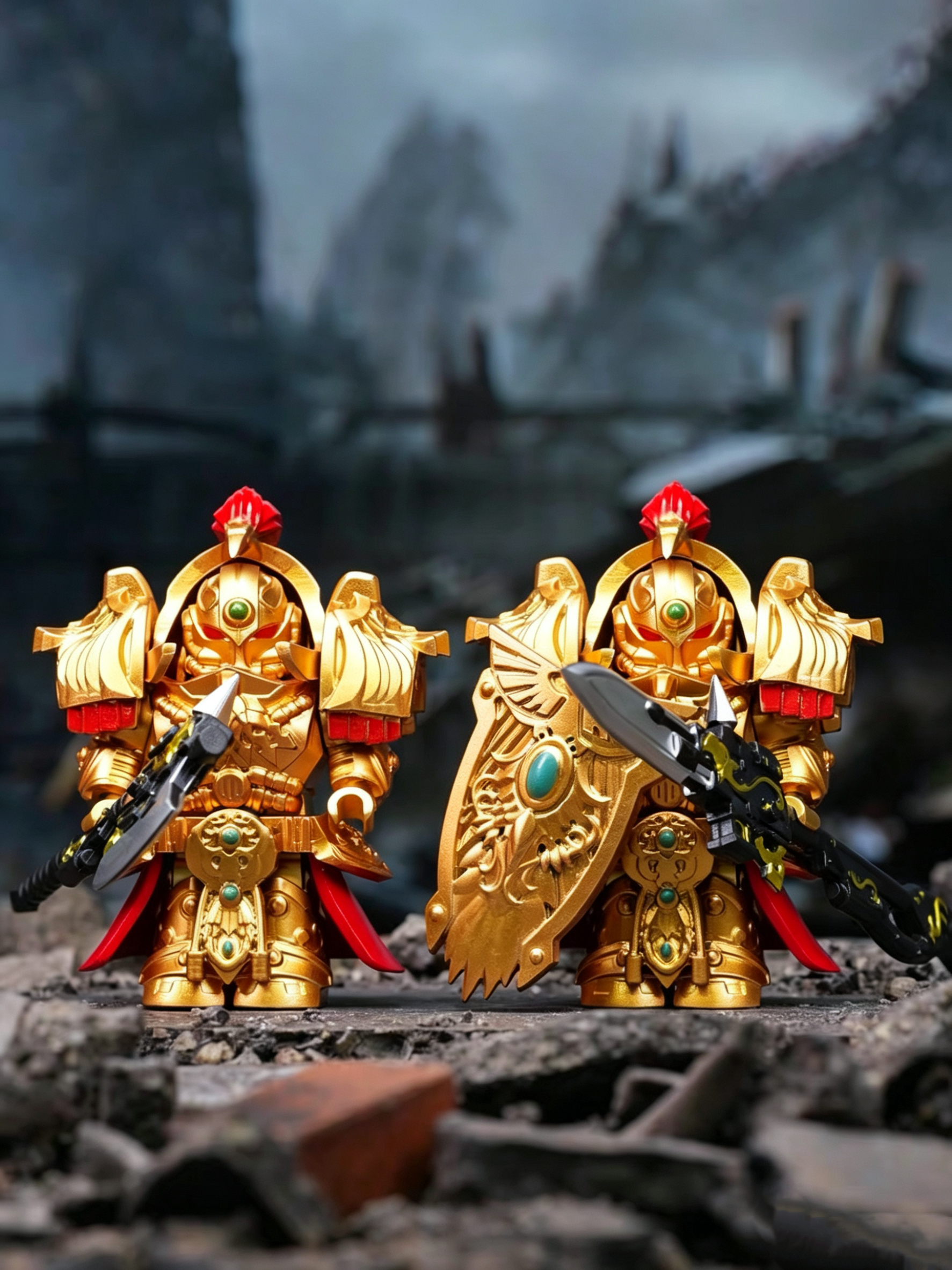 Warhammer 40,000 Adeptus Custodes Minifigure Set B