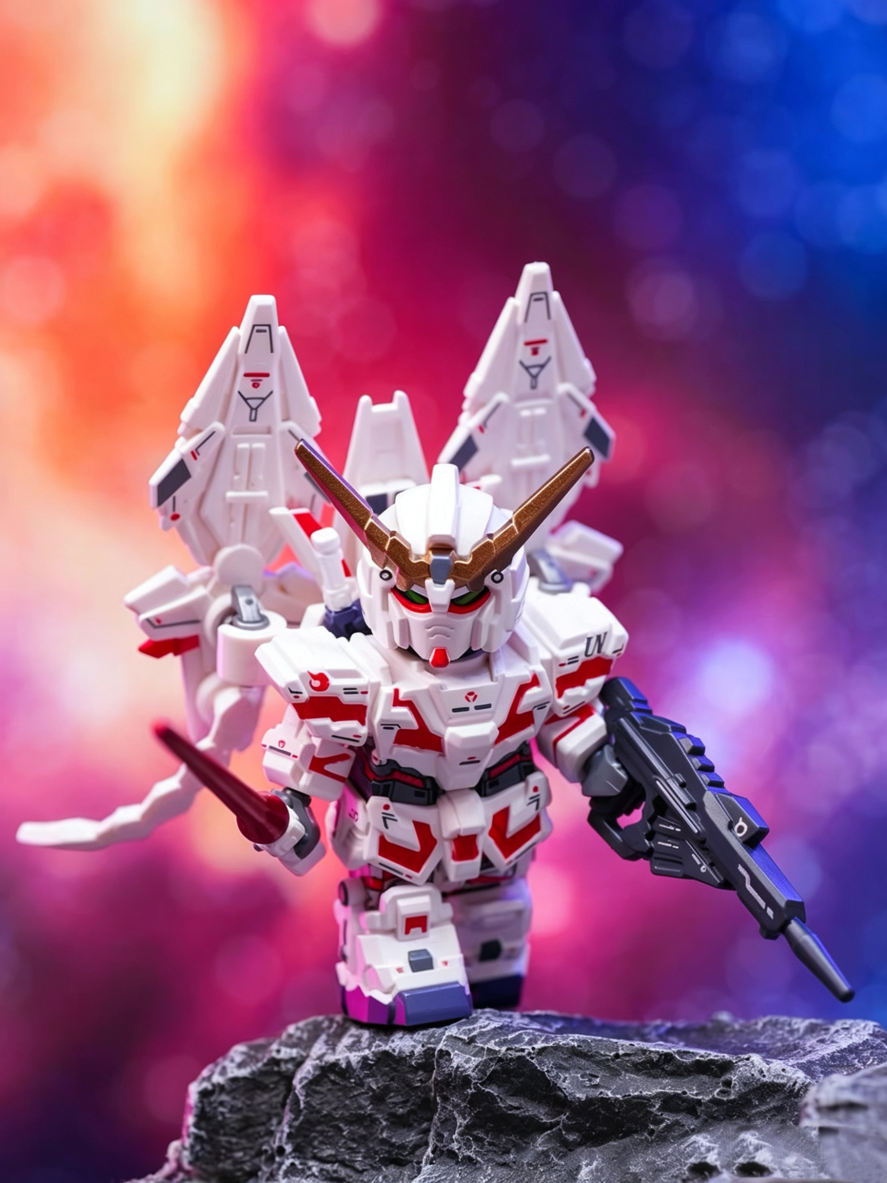 White Horn Cosmic Mecha Minifigure