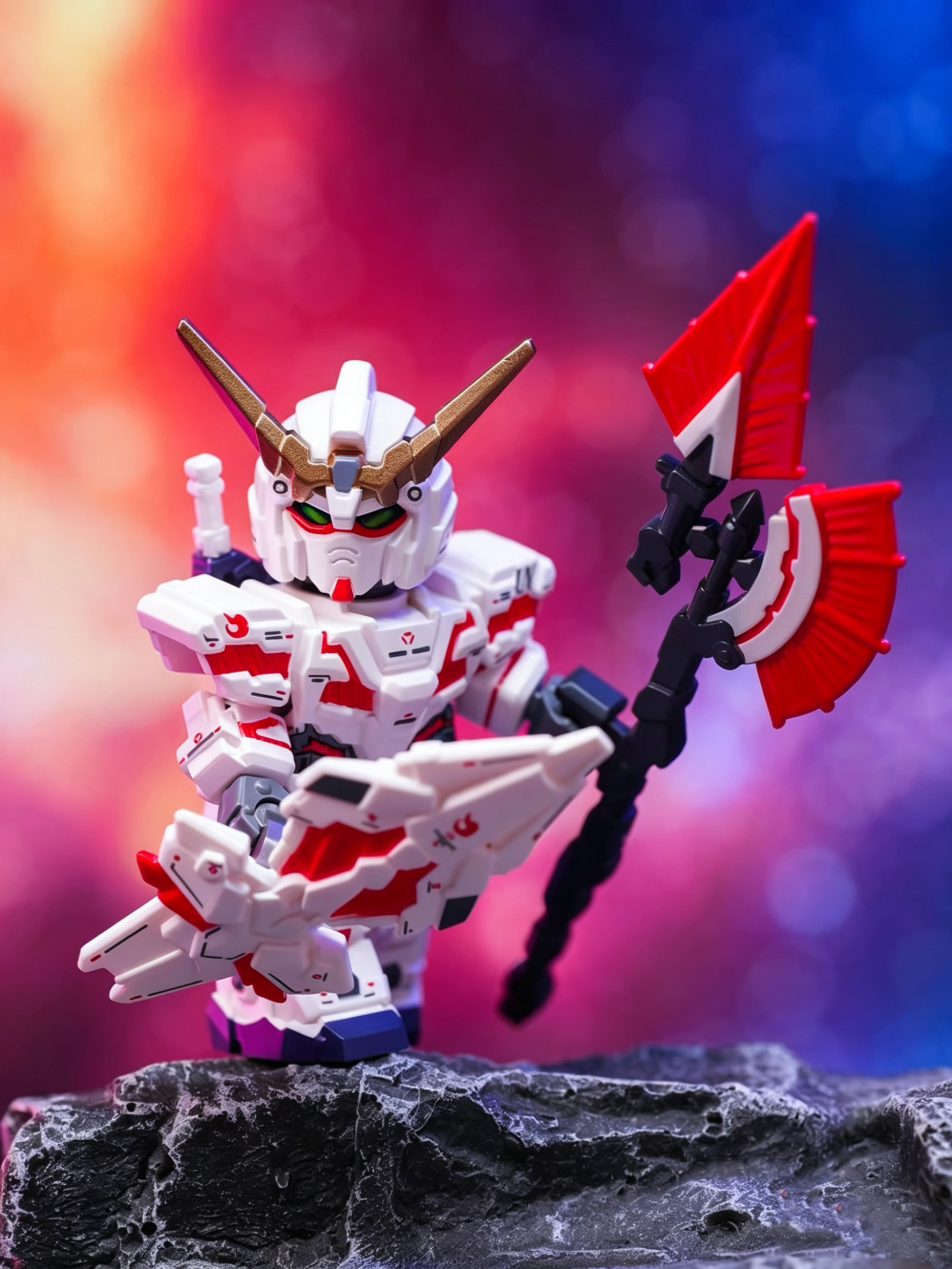 White Horn Cosmic Mecha Minifigure