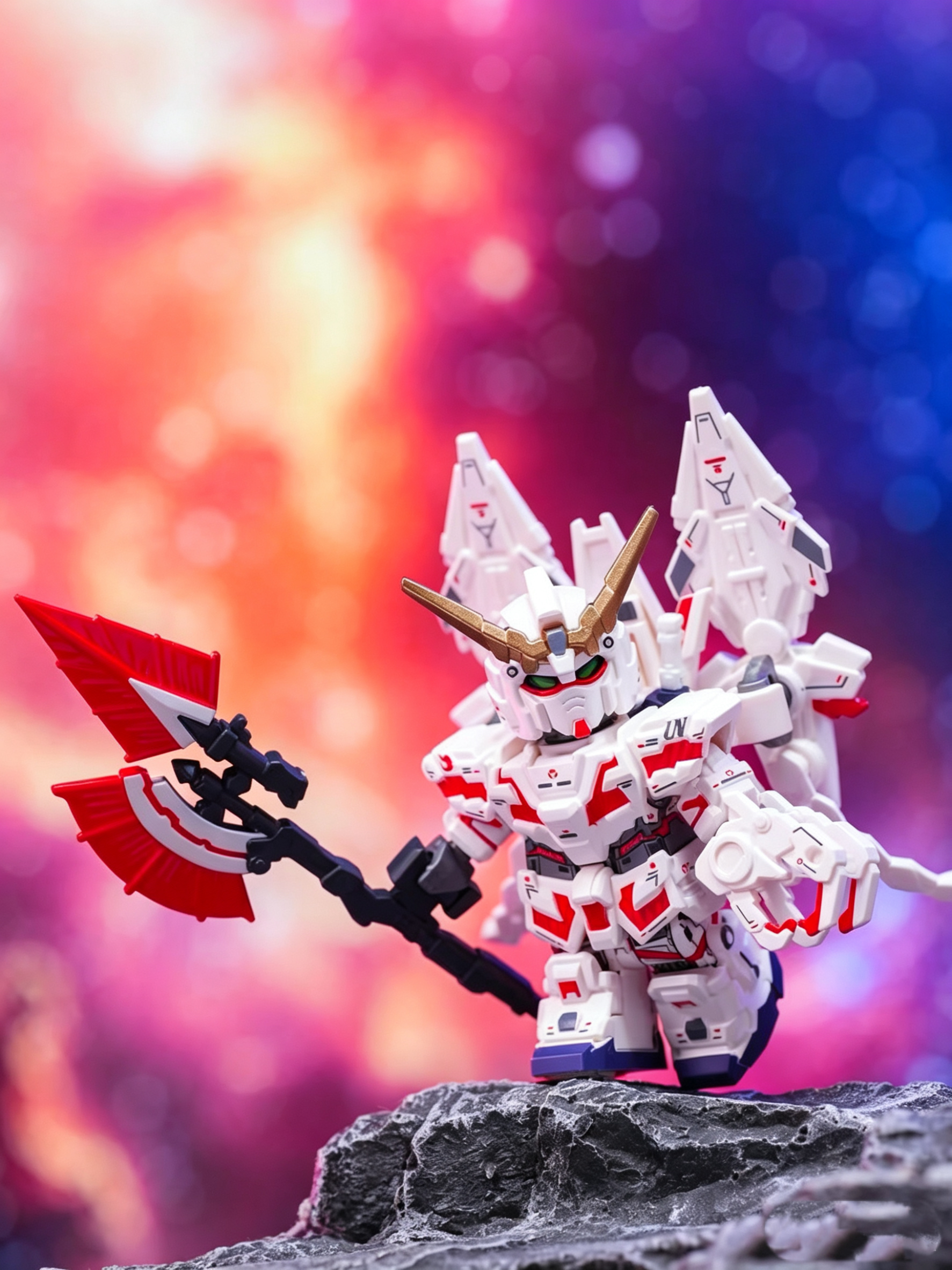 White Horn Cosmic Mecha Minifigure
