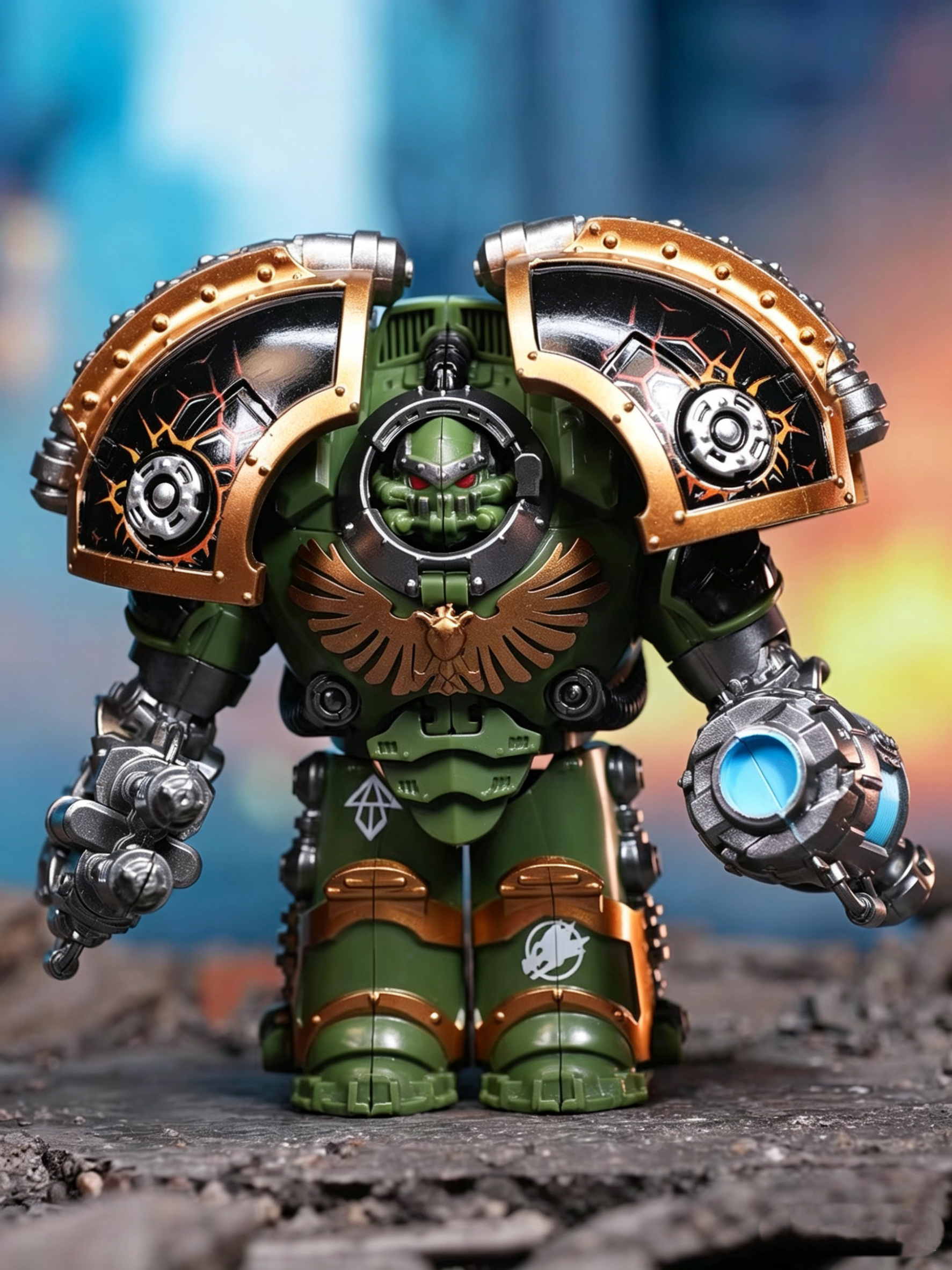 Warhammer 40,000 Salamanders Saturnine Terminator Minifigure Set