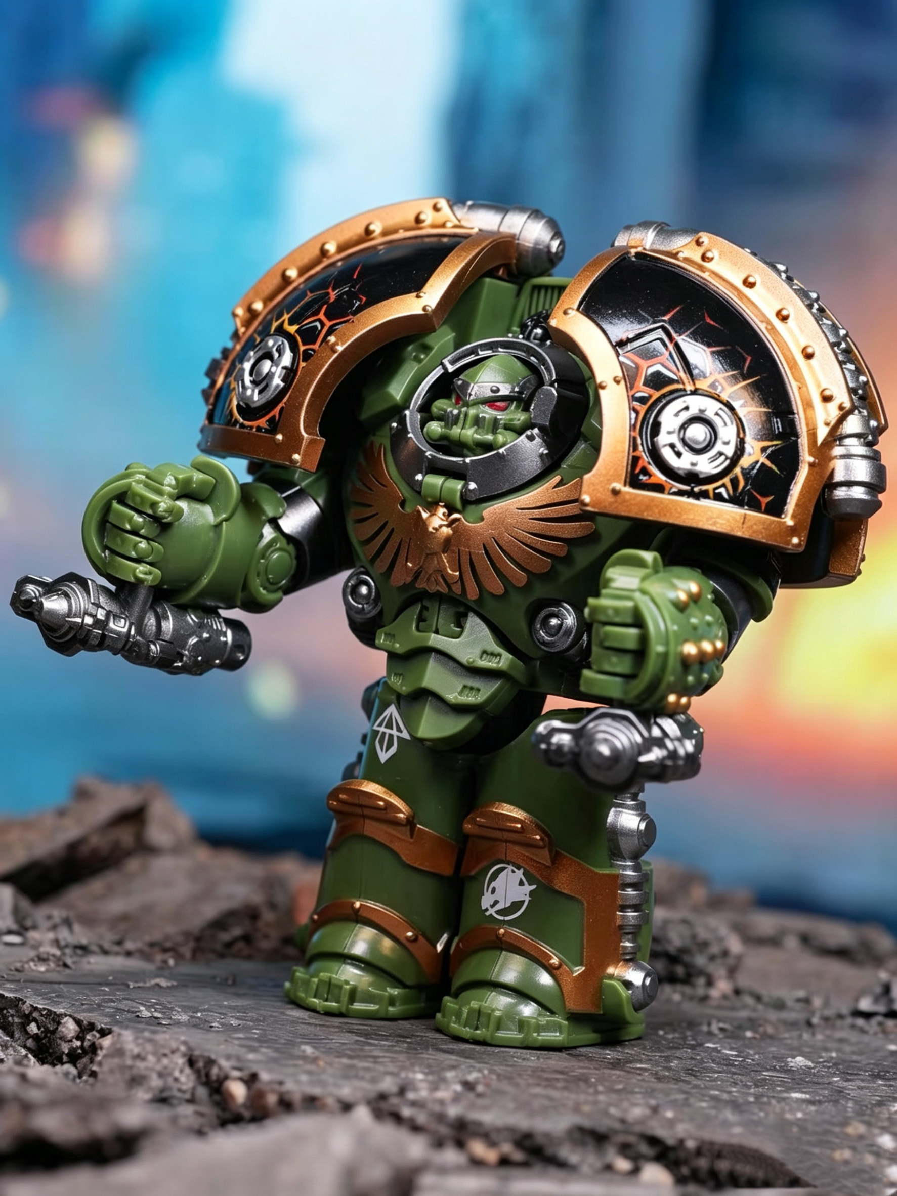 Warhammer 40,000 Salamanders Saturnine Terminator Minifigure Set