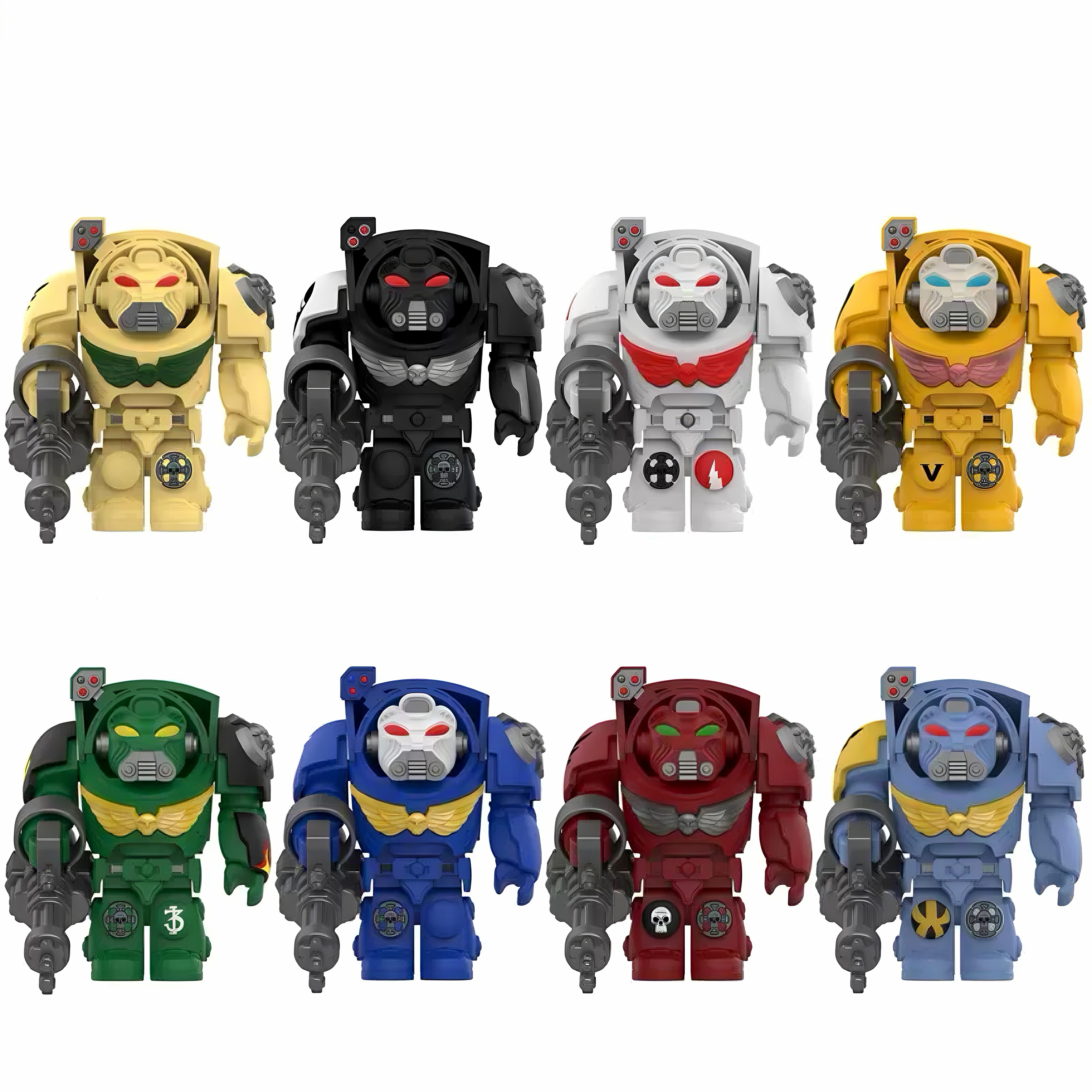 Gothic Space Knights Series Space Knights Minifigure Set E