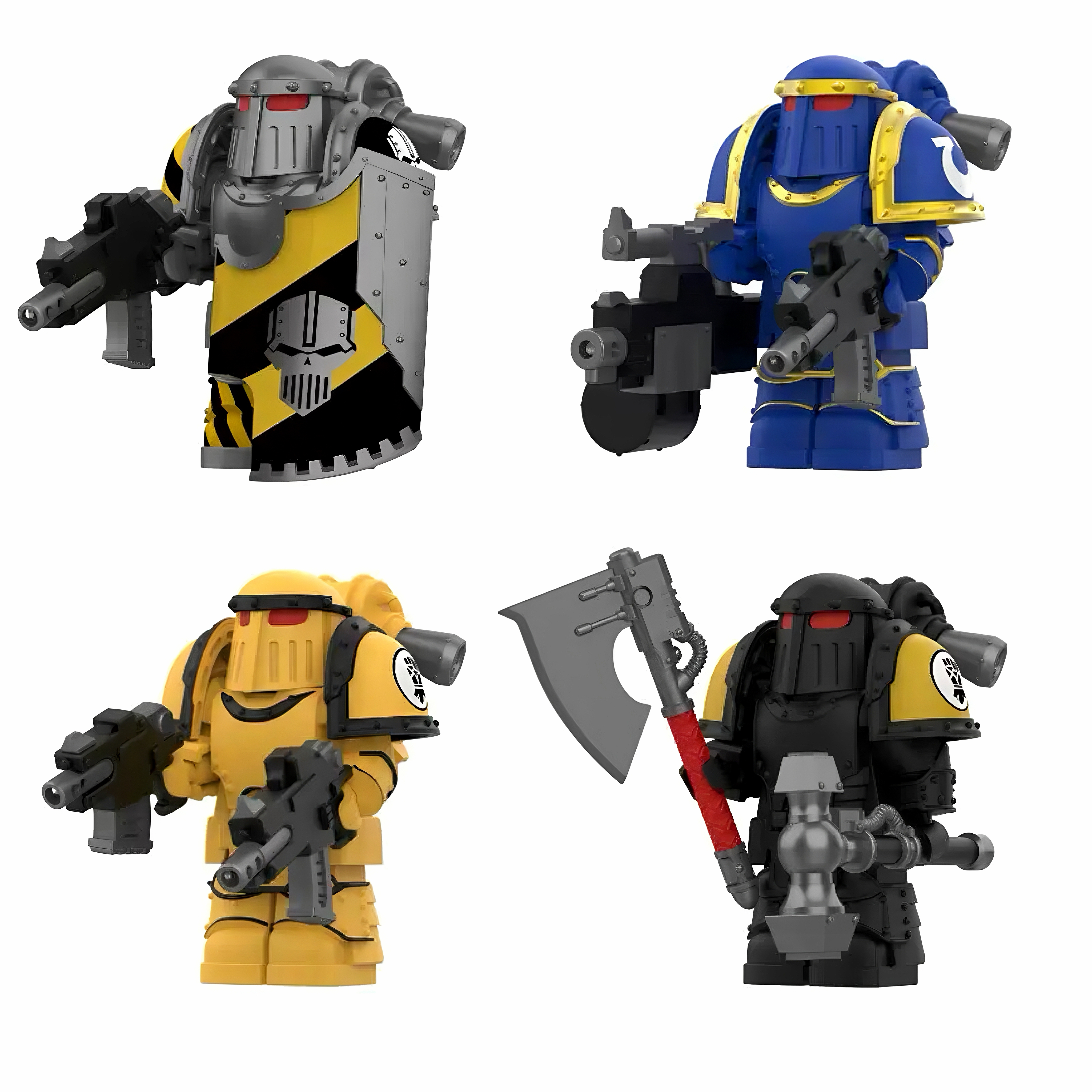 Gothic Space Knights Series Space Knights Minifigure Set D