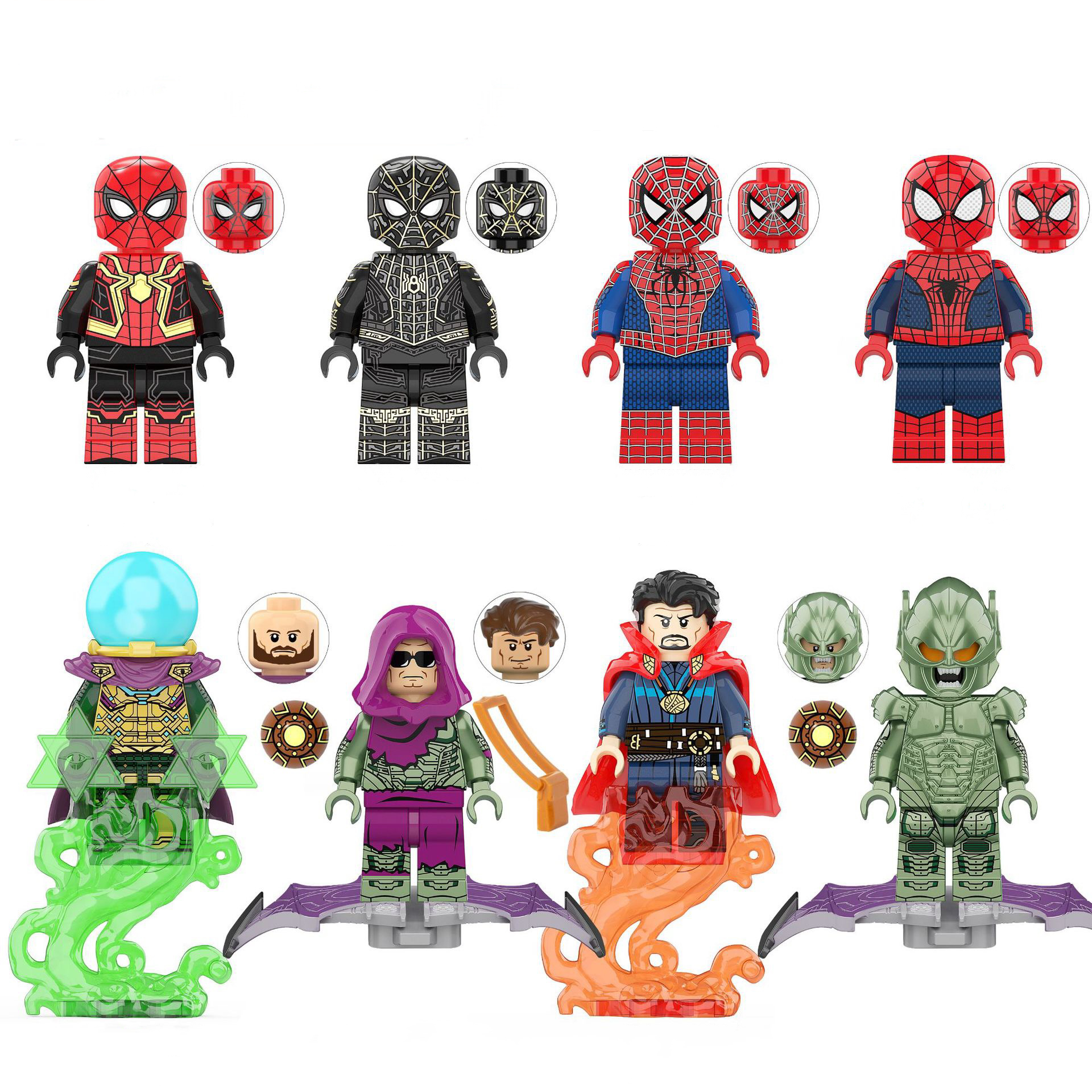 Red-Blue Web Warrior Mass Production Version Set C