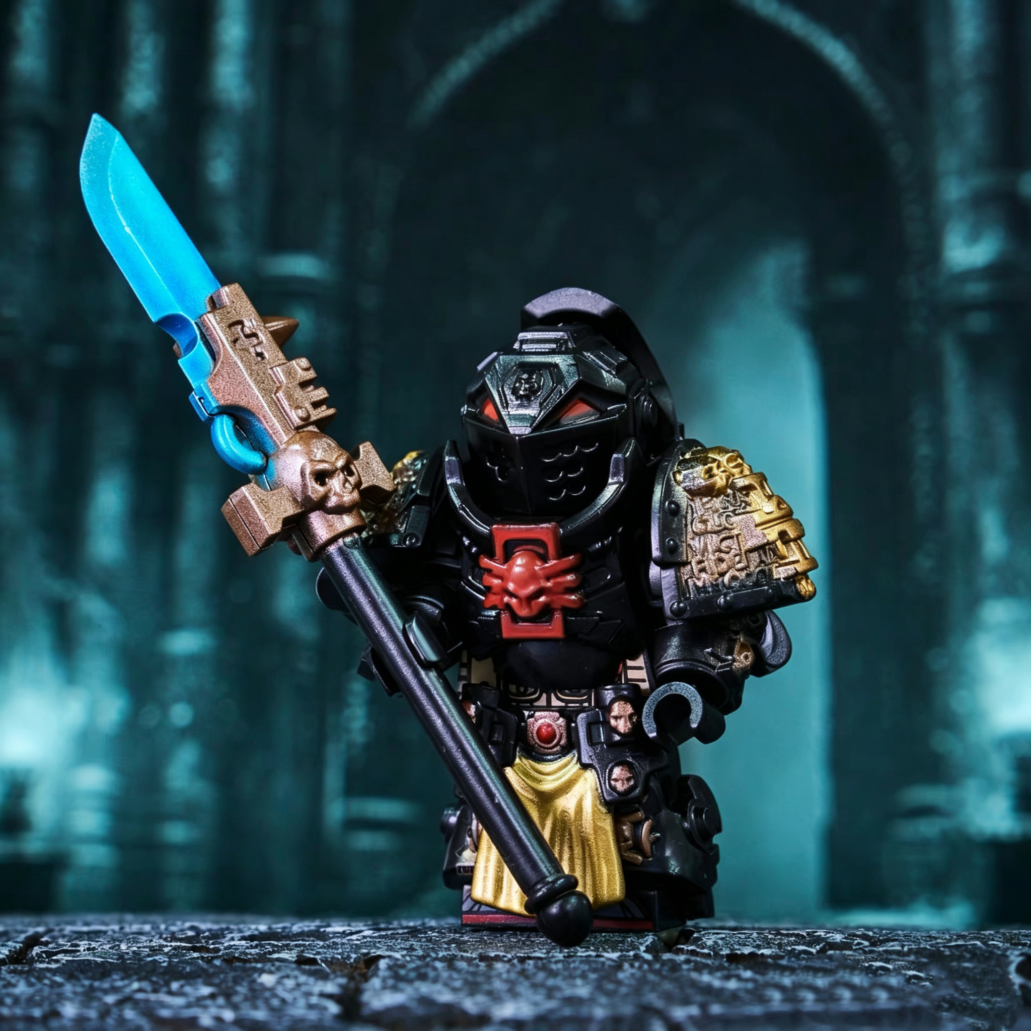 Gothic Space Knights Series Grey Knights Minifigure Set