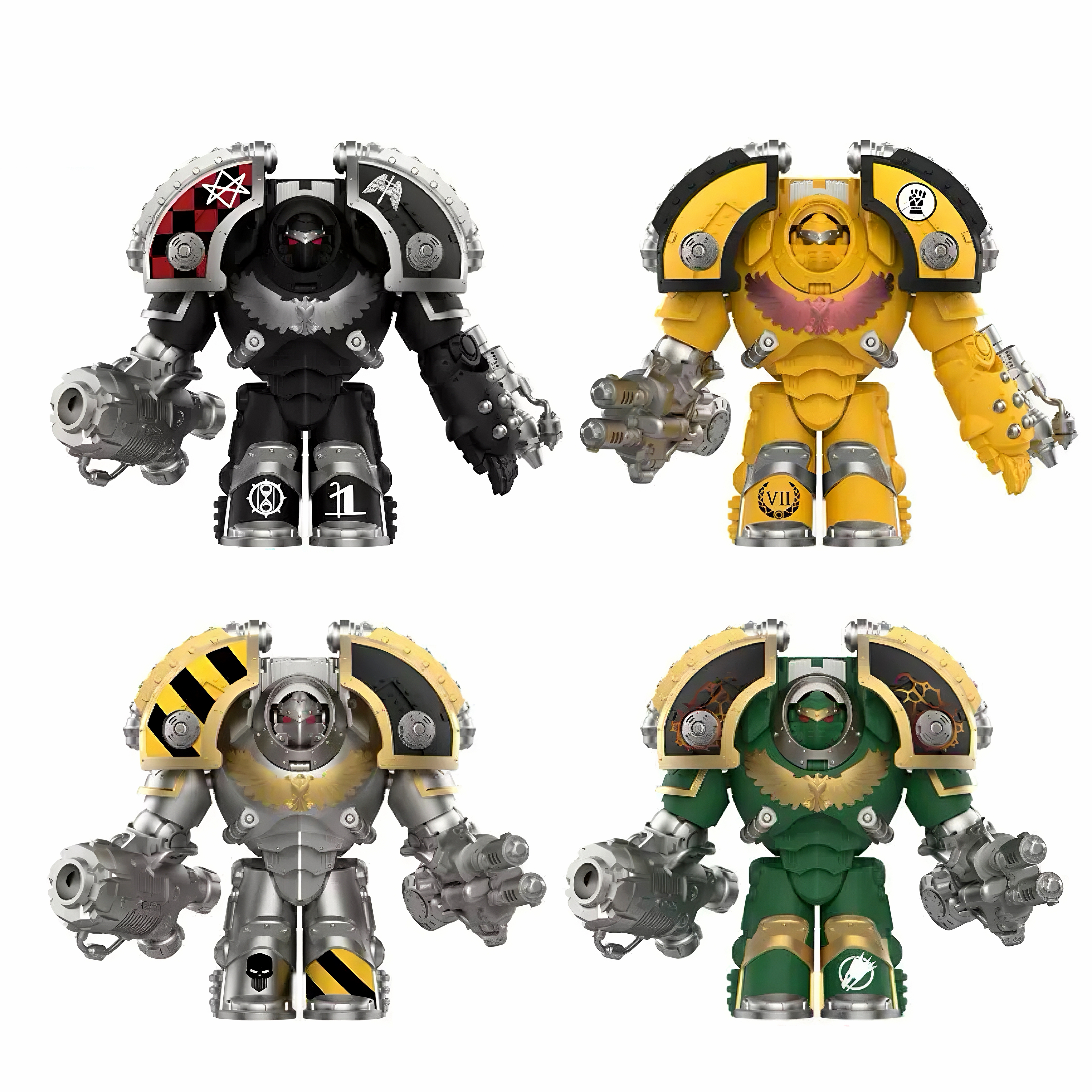 Gothic Space Knights Series Volcanic Siege Knight Minifigure Set