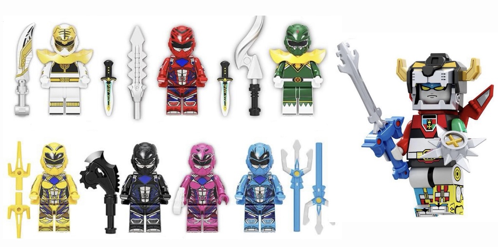 Classic 5-Color Dino Warrior Minifigure – Mass Production Version