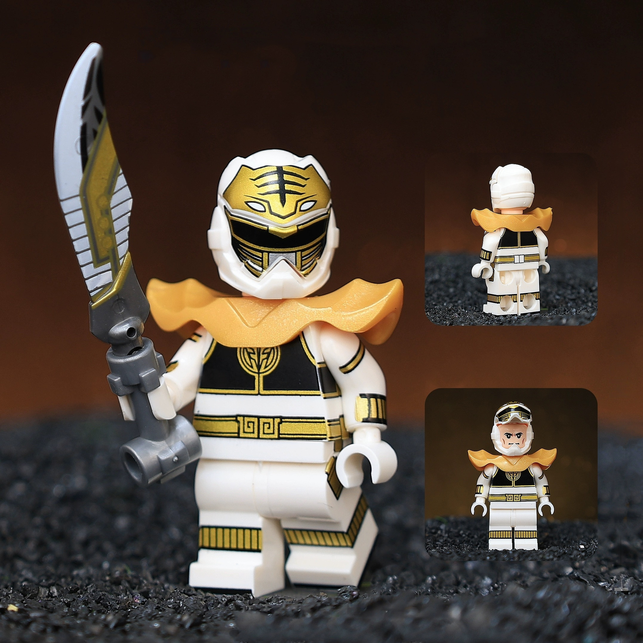 Classic 5-Color Dino Warrior Minifigure – Mass Production Version