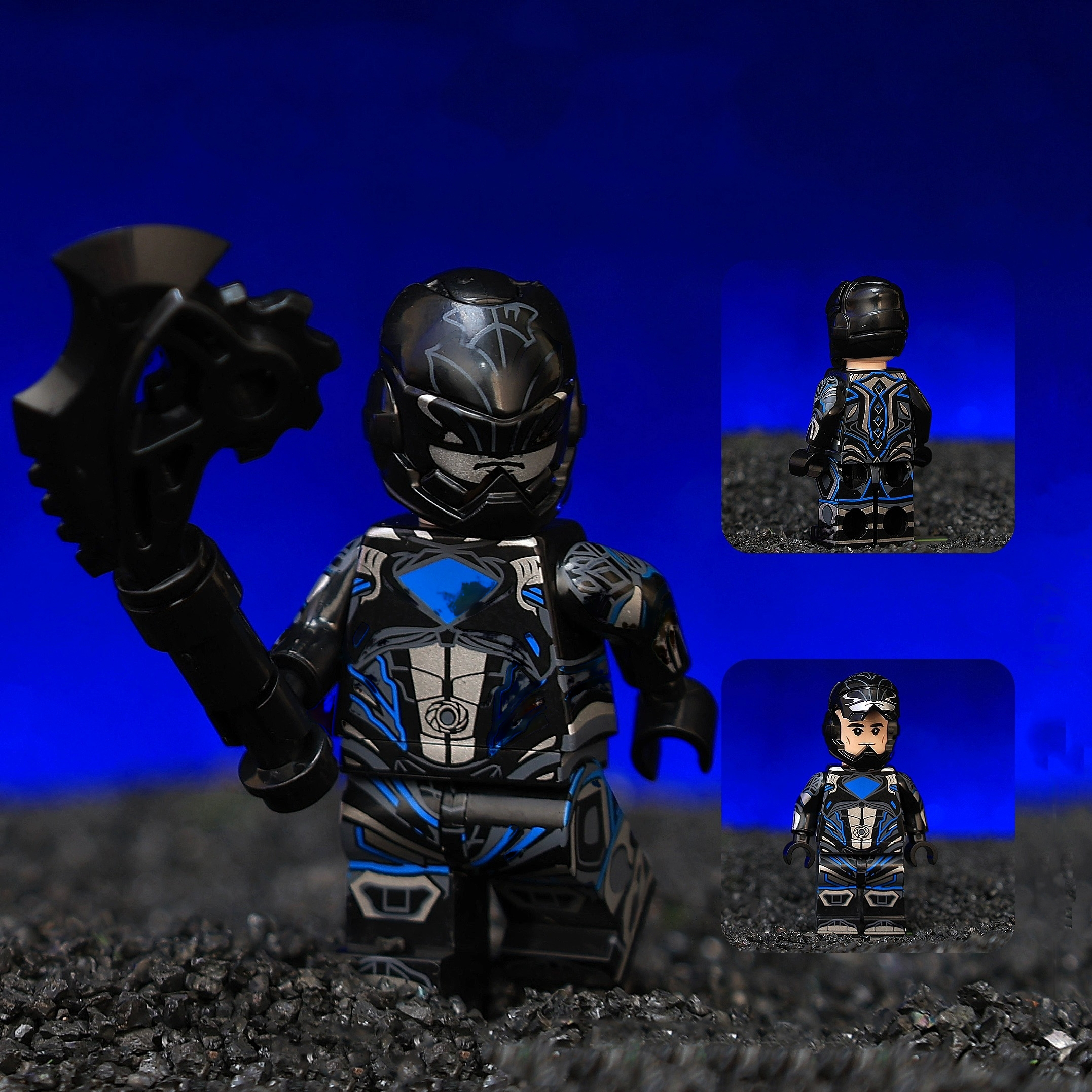 Classic 5-Color Dino Warrior Minifigure – Mass Production Version