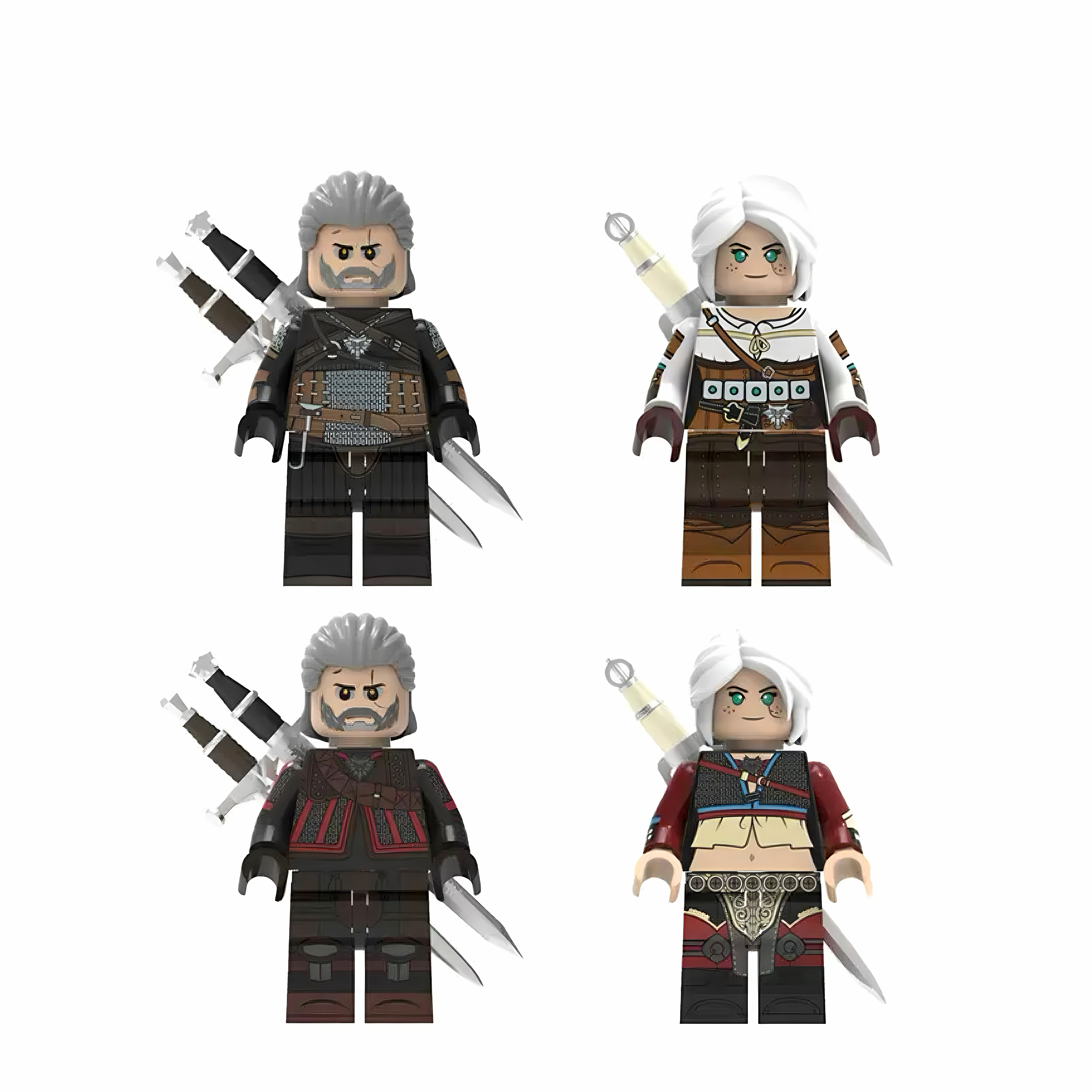 Medieval Demon Slayer Swordsman Minifigure – Mass Production Version