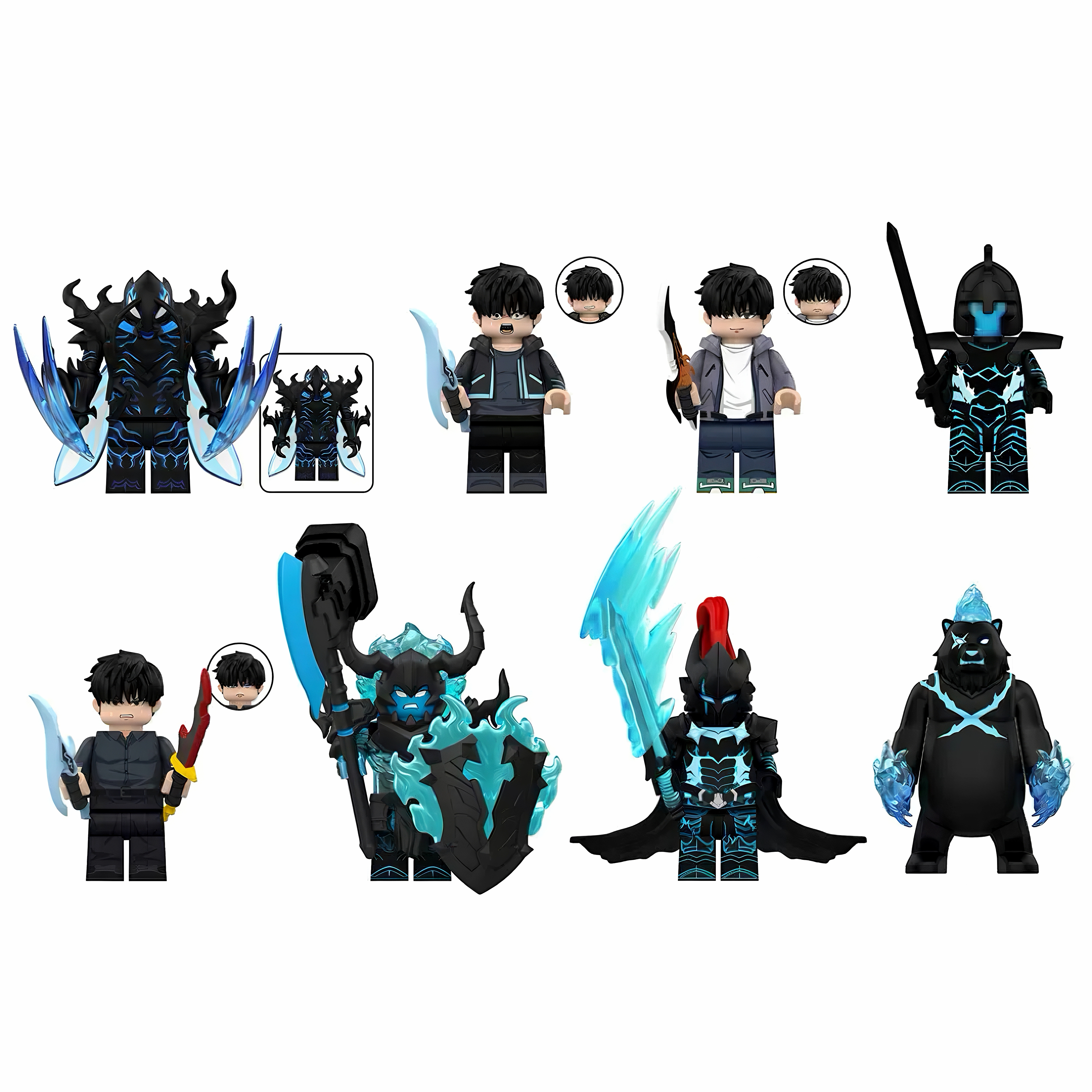 Shadow Monarch Hunter Building Block Figure Mass Production Version Set A