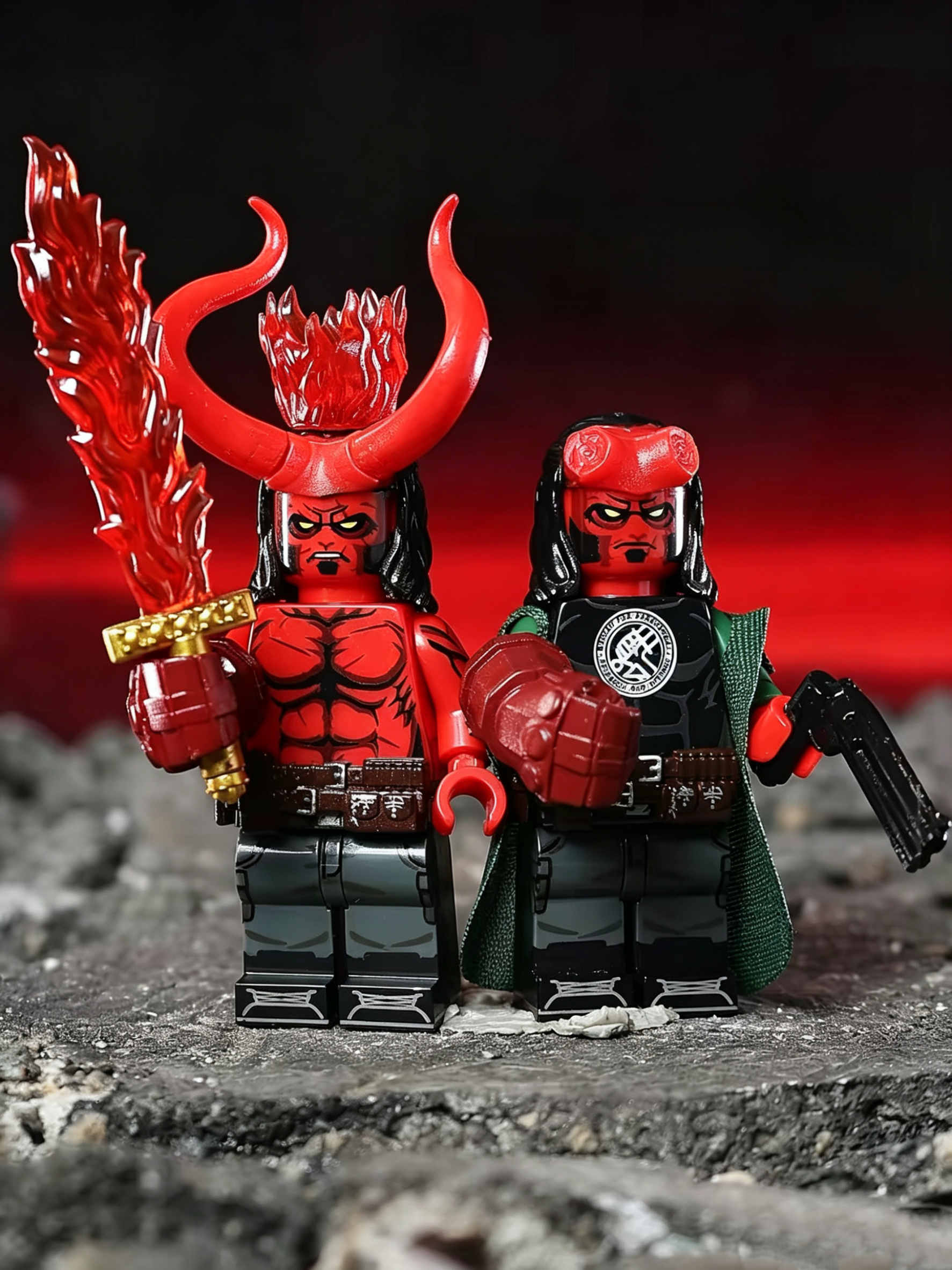 Red-Skinned Broken Horn Stone Fist Detective Mass Production Version