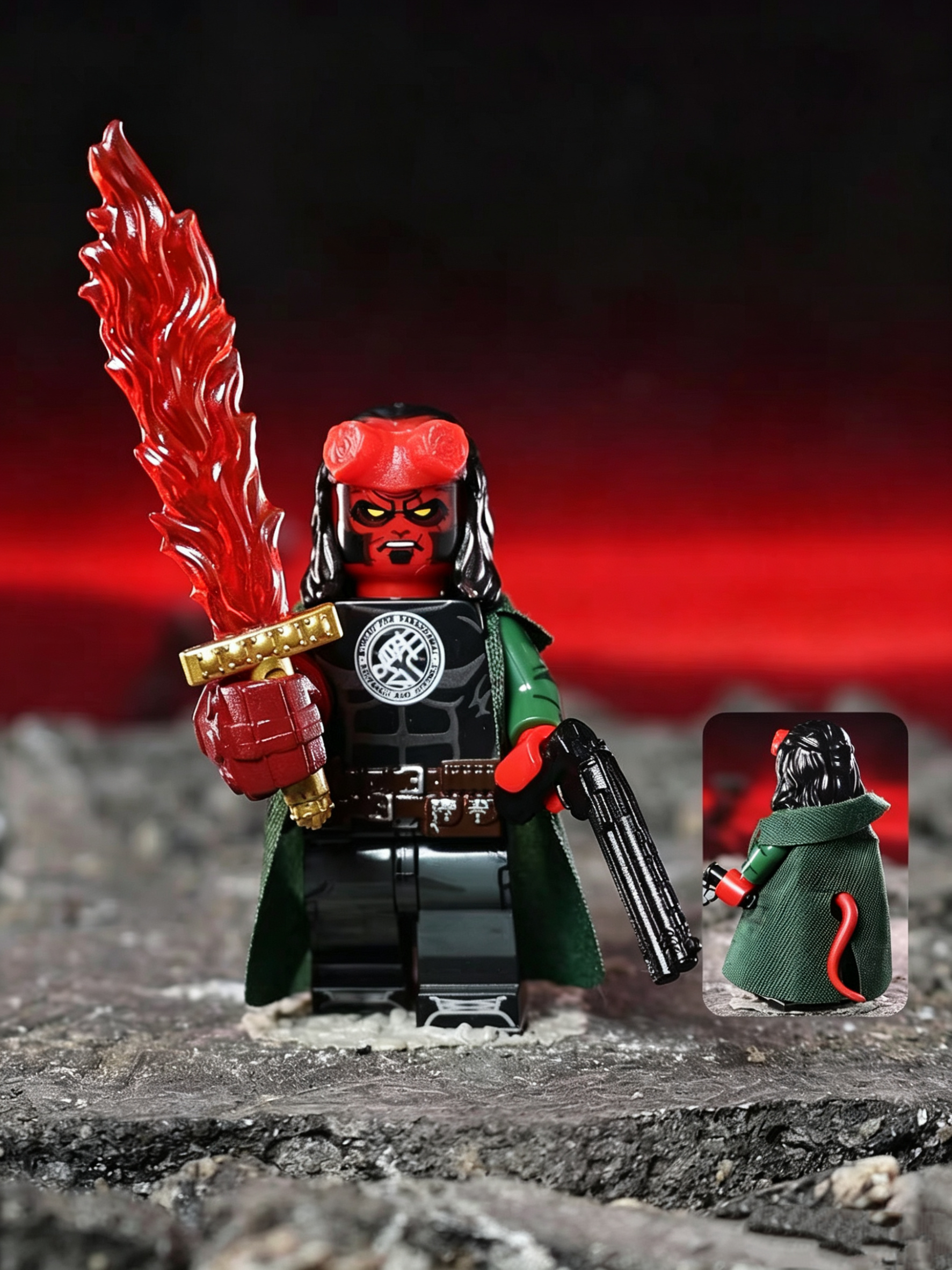 Red-Skinned Broken Horn Stone Fist Detective Mass Production Version