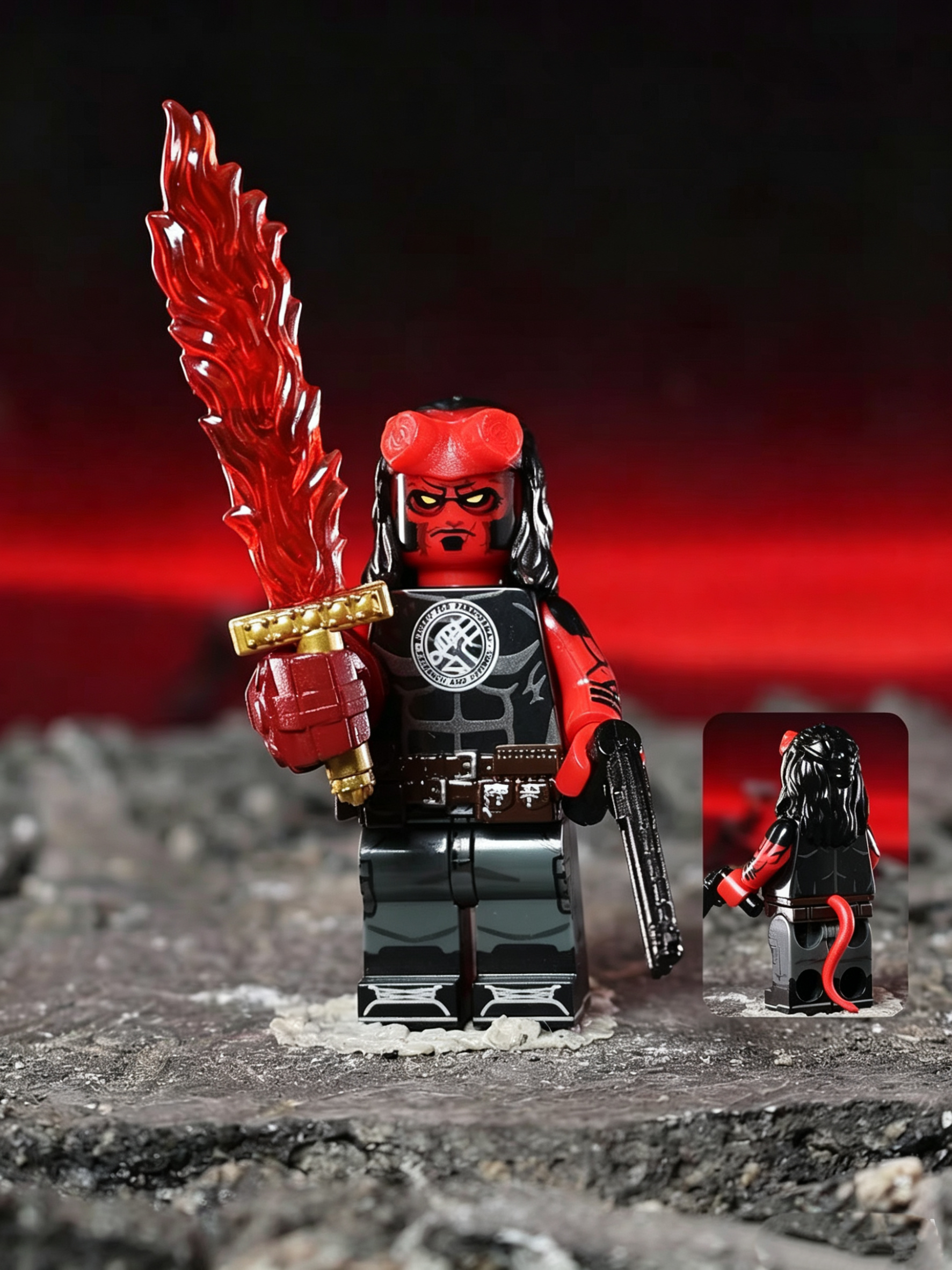 Red-Skinned Broken Horn Stone Fist Detective Mass Production Version