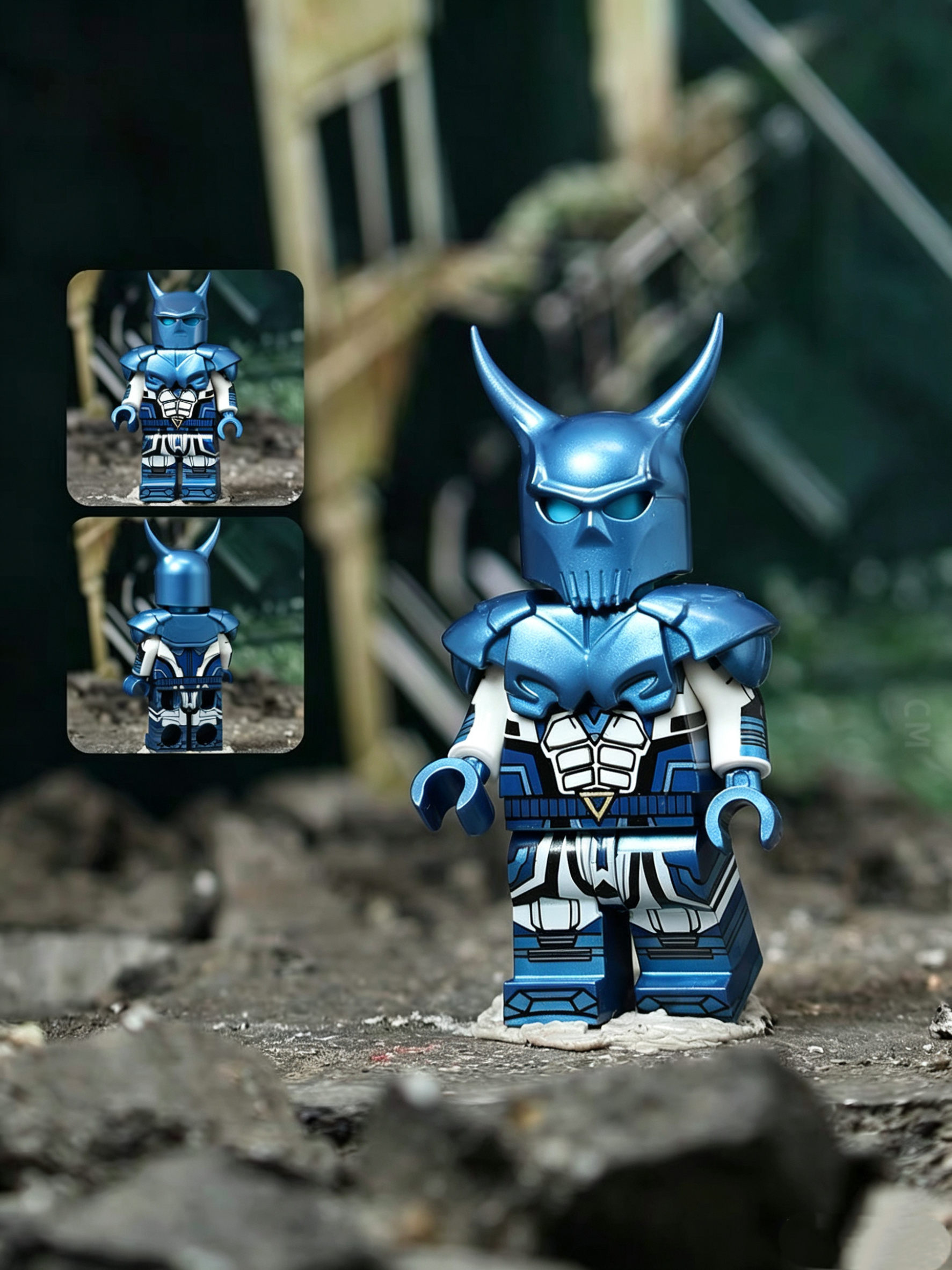 Metal Helmet Red-Blue Anti-Hero Mass Production Version