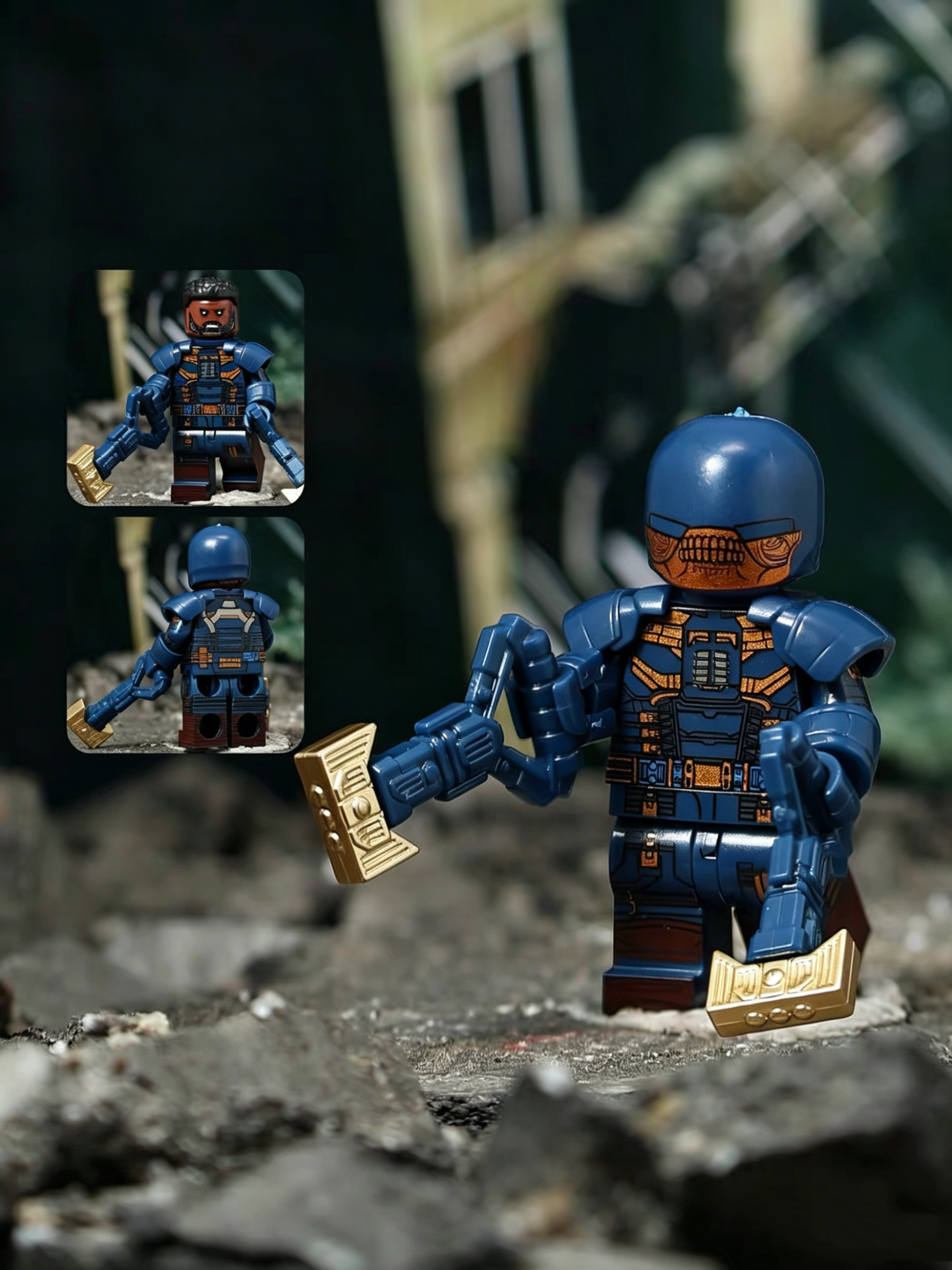 Metal Helmet Red-Blue Anti-Hero Mass Production Version