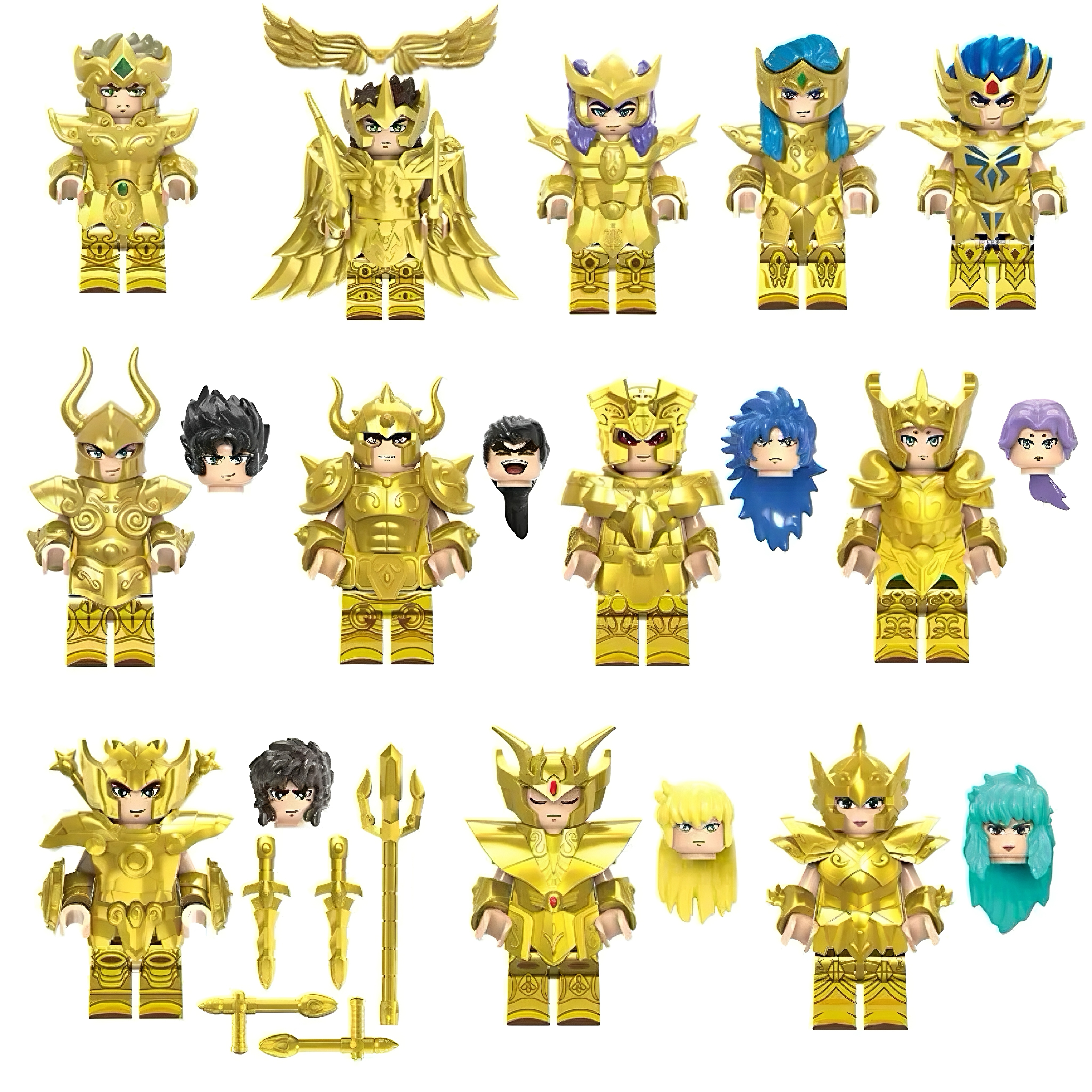 12 Zodiac Armor Guardian Minifigure – Mass Production Version