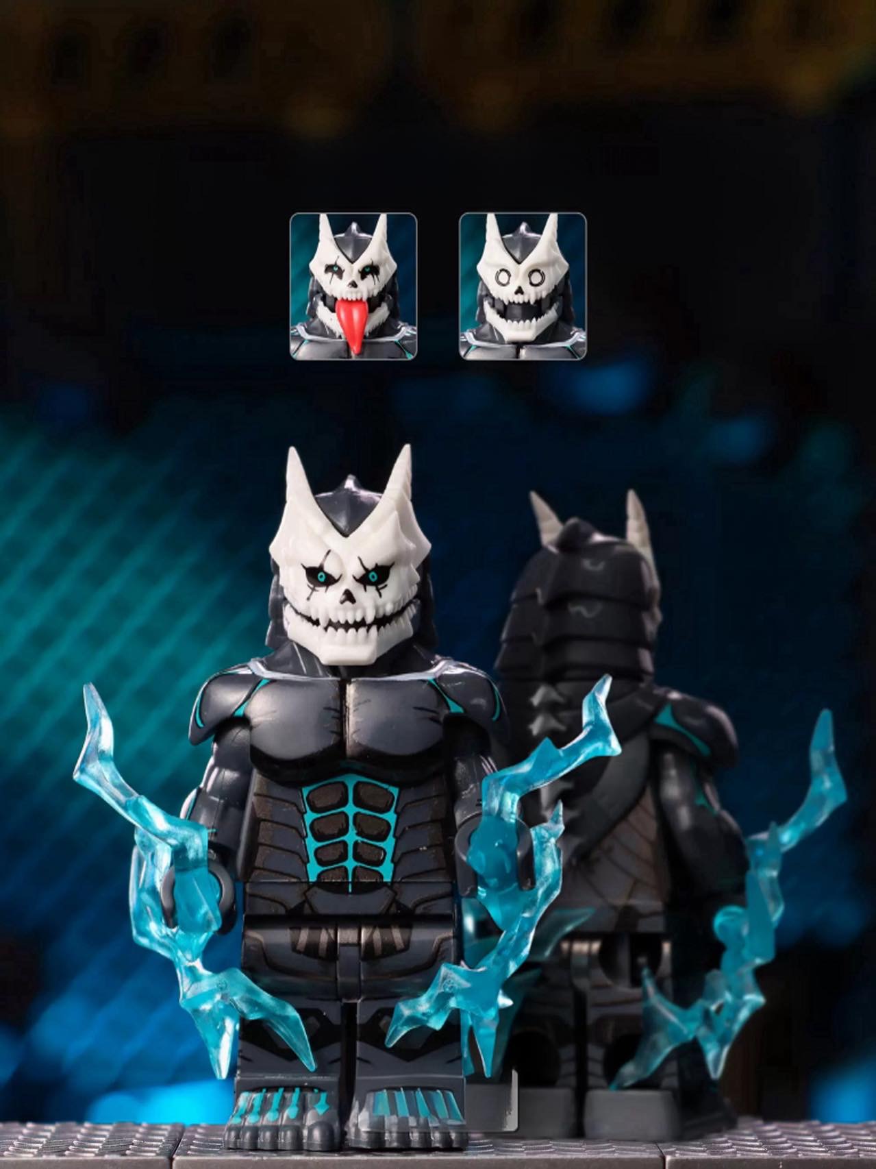 Blue-White Glowing Kaiju No.008 Mass Production Version