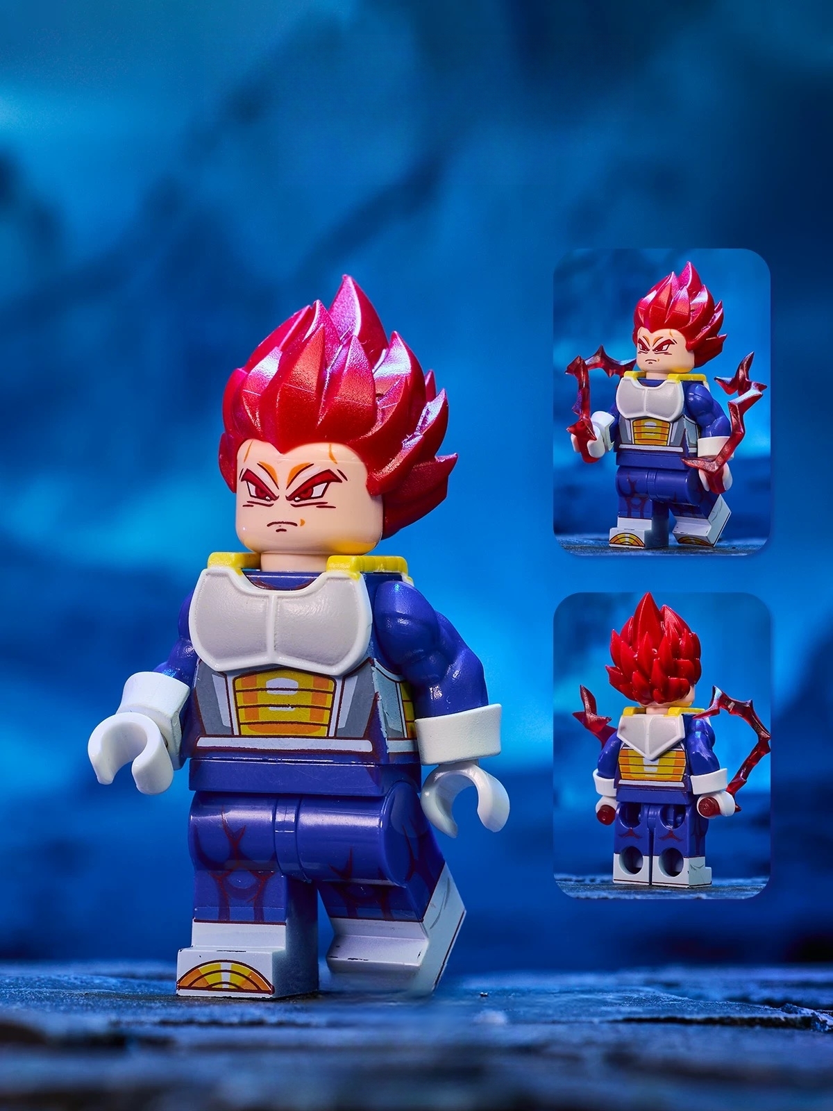 Red-Hair Orange-Gi Energy Fighter Minifigure – Mass Production Version