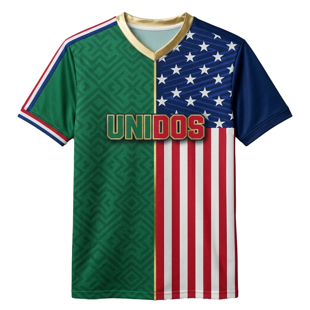 Premium quality dual-nation USA-Mexico jersey
