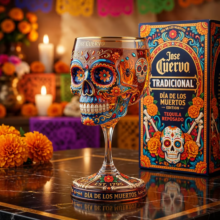 Jose Cuervo Day of the Dead Edition Commemorative Goblet