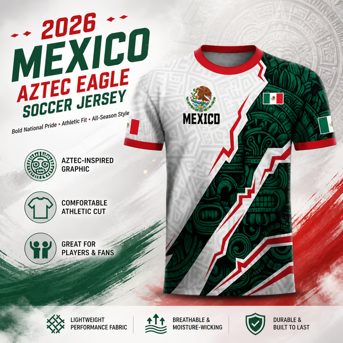 🔥🇲🇽⚽Mexico 2026 Soccer Jersey: Unleash Your Aztec Spirit! 🇲🇽 Unique Heritage Eagle Design – The Ultimate Pride for Every Mexican Fan