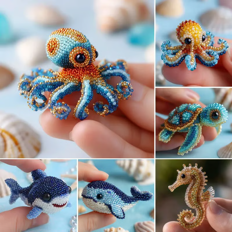 Octopus Bead Embroidery Kit