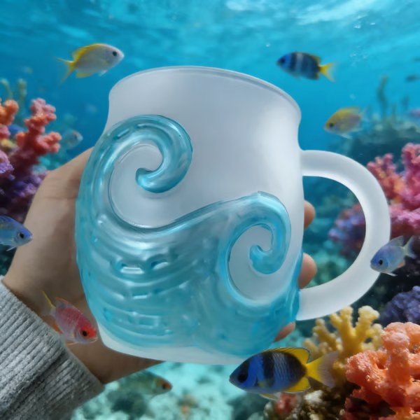 🌊Sea Wave Mug: Your Daily Escape – Calm Coastal Vibes in Every Cup of Tea/Coffee