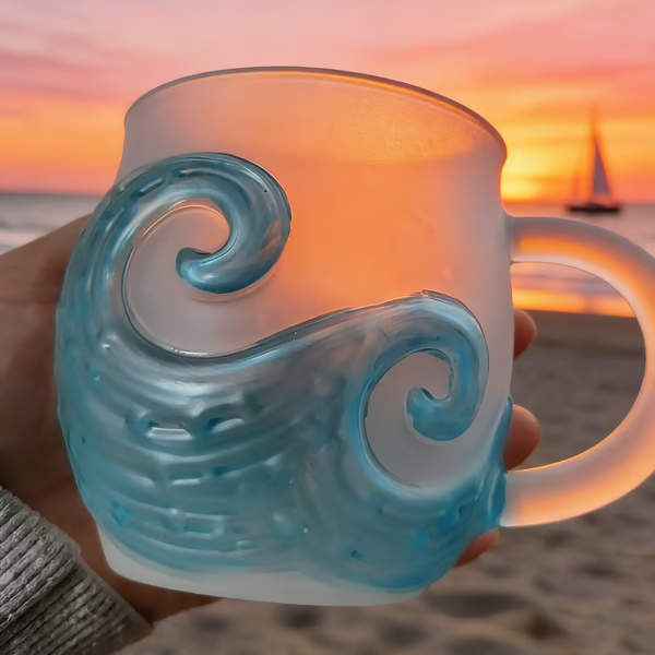 🌊Sea Wave Mug: Your Daily Escape – Calm Coastal Vibes in Every Cup of Tea/Coffee