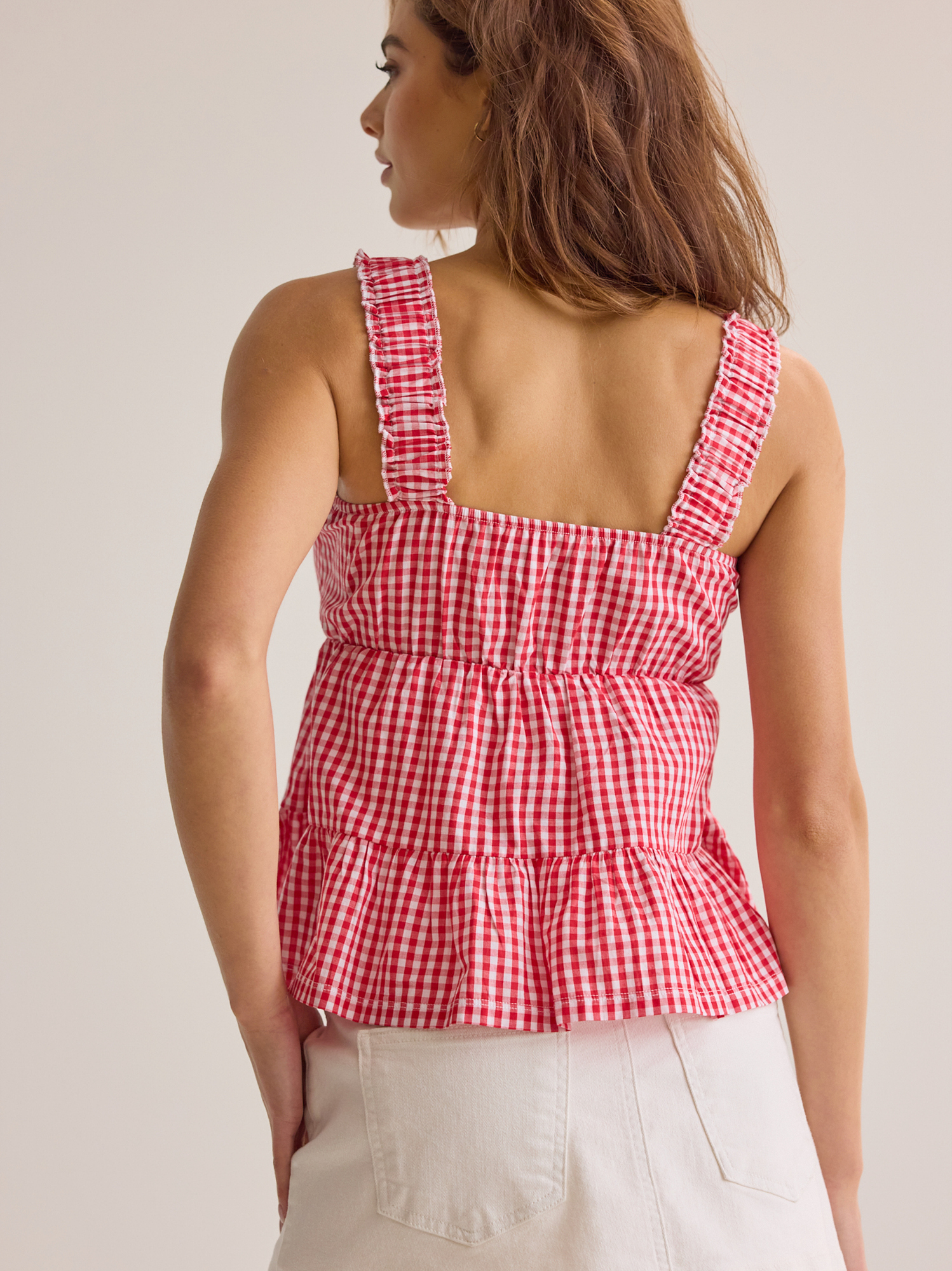 Kelly Gingham Babydoll Tank