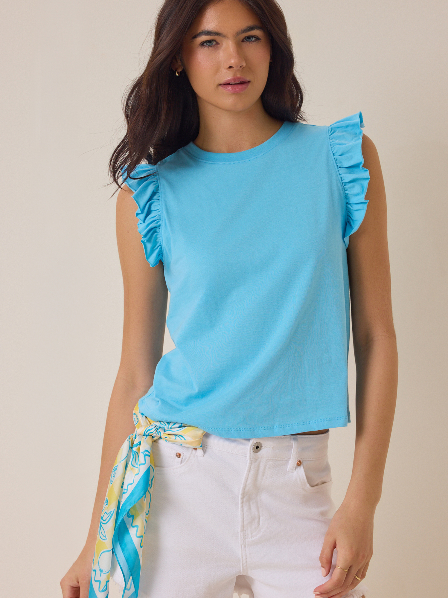 Elaine Ruffle Top