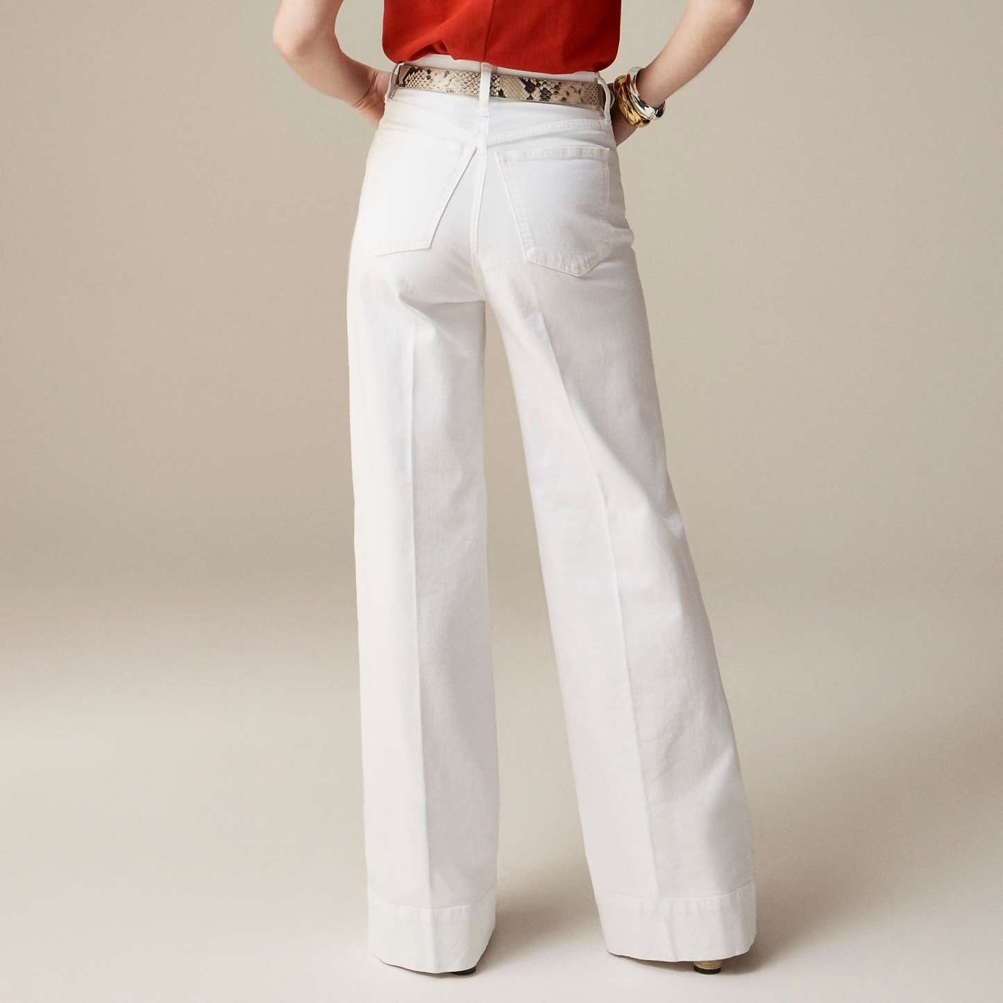 Wide Leg Denim Trouser (Buy 2 Free Shipping)