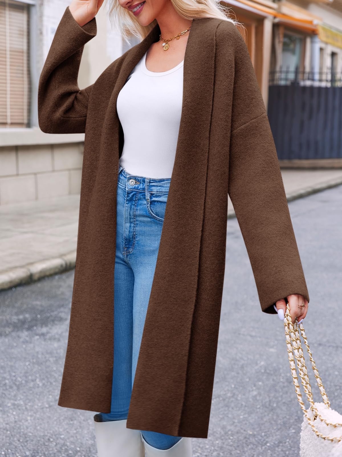 Longline Cardigan Sweater
