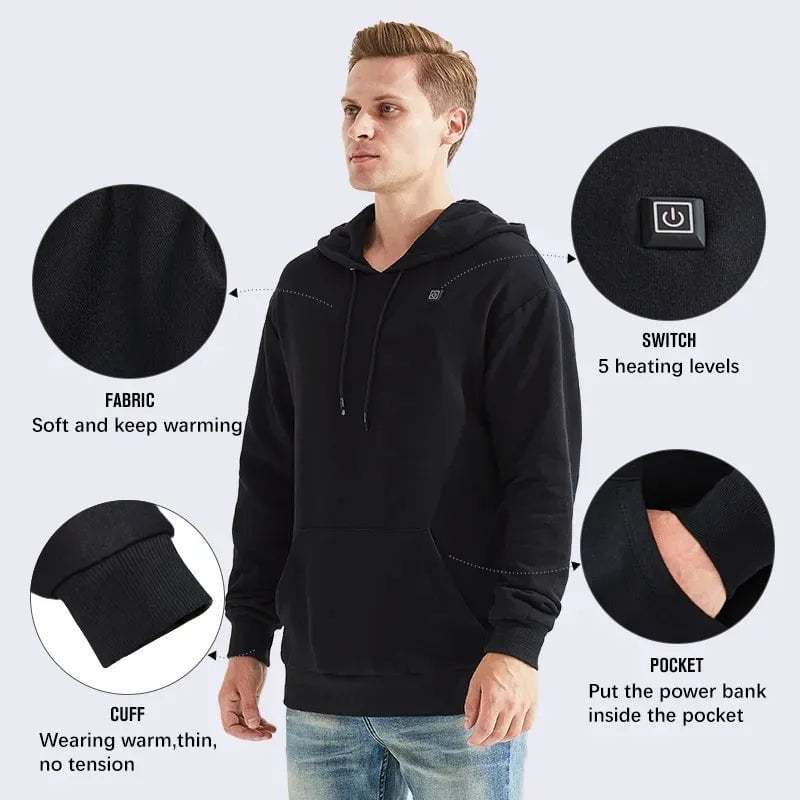 e????Christmas Big Sale 49% OFFe????Unisex Heated Hoodiee????Buy 2 Free Shipping