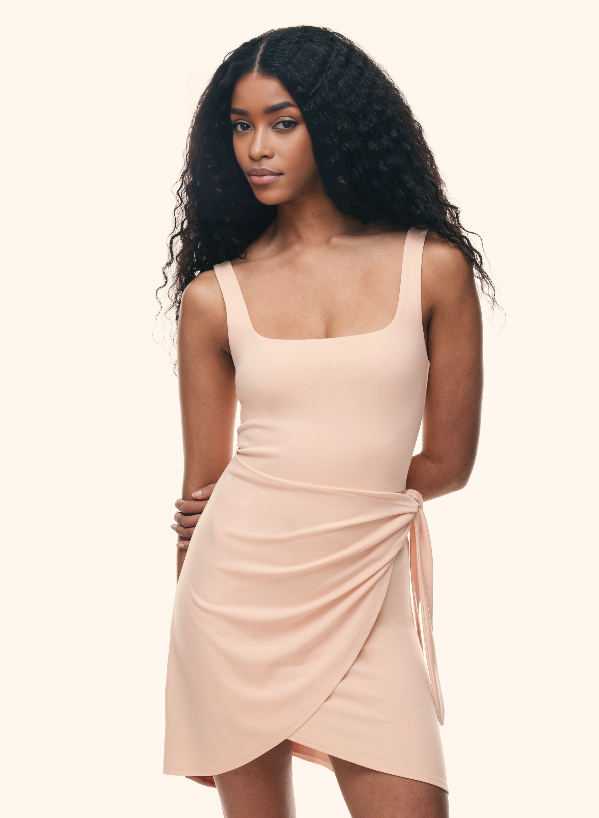 Shaping Wrap Mini Dress (Buy 2 Free Shipping)