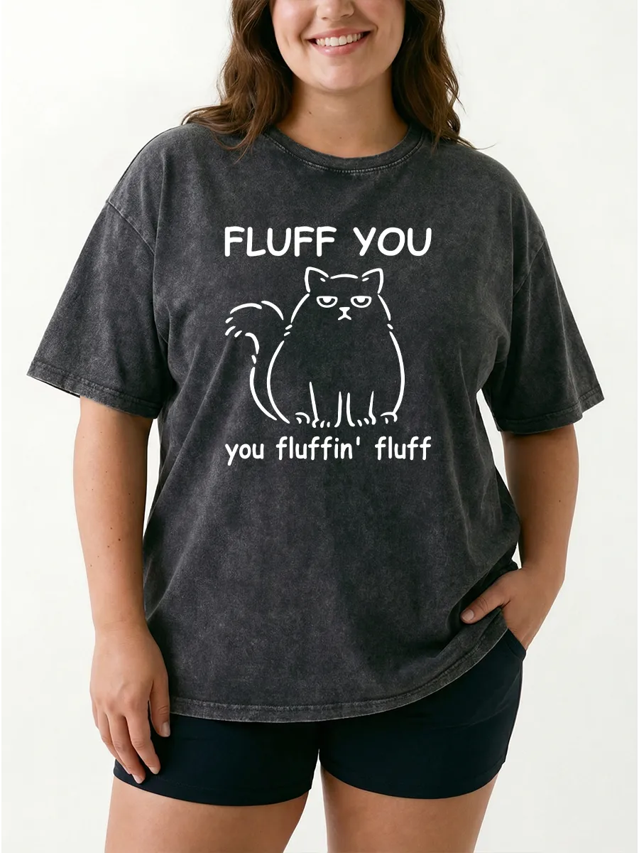 Vintage Fluff You You Fluffin Fluff Washed T-Shirt