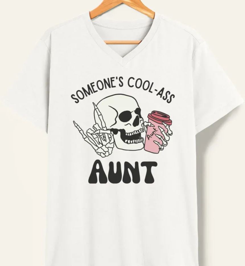 Vintage Someone's Cool Ass Aunt V-Neck Tee
