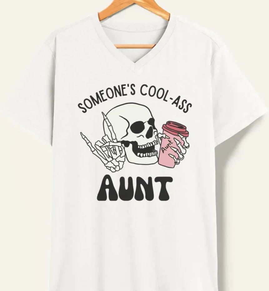 Vintage Someone's Cool Ass Aunt V-Neck Tee