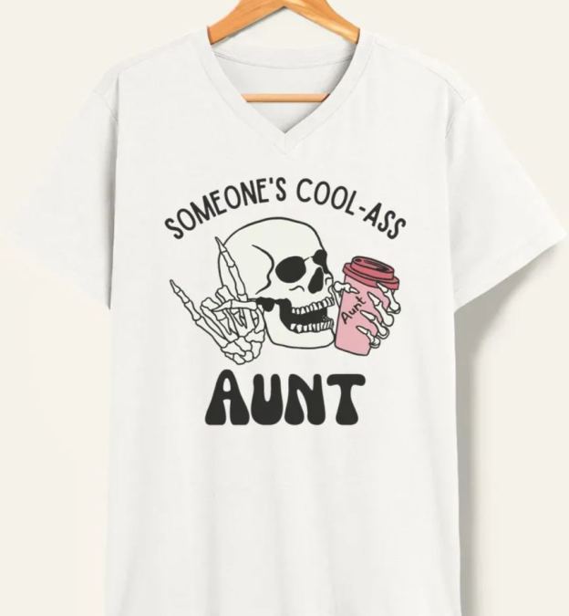 Vintage Someone's Cool Ass Aunt V-Neck Tee