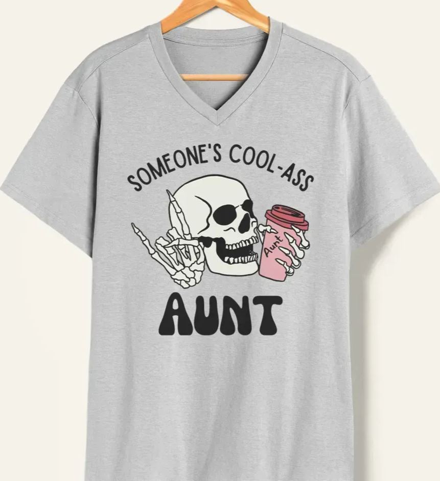 Vintage Someone's Cool Ass Aunt V-Neck Tee