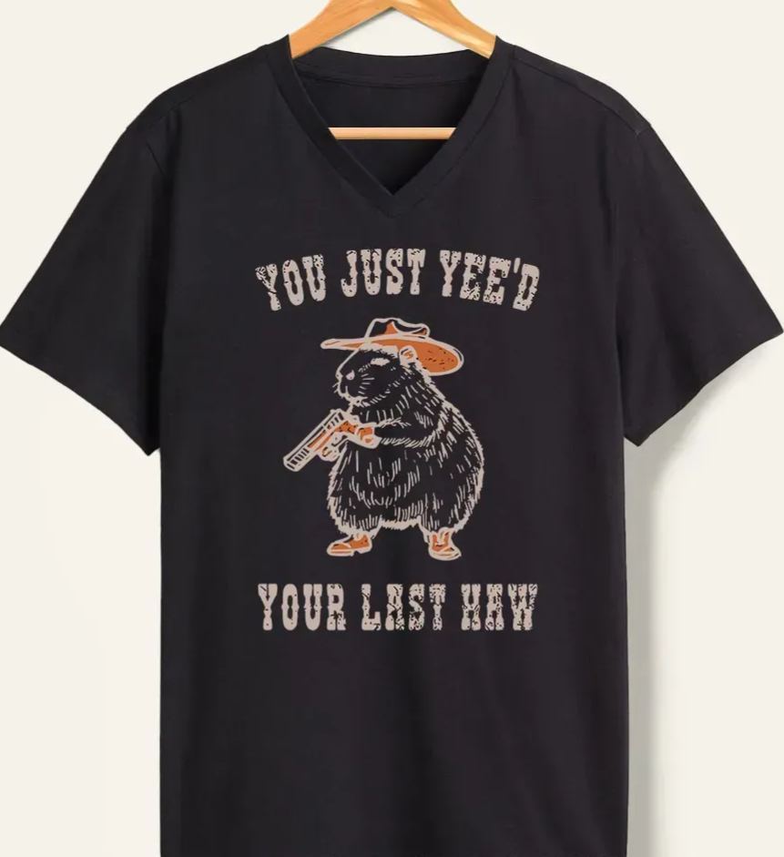 Vintage You Just Yee'D Your Last Haw V-Neck Tee