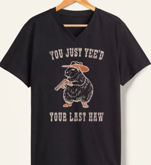 Vintage You Just Yee'D Your Last Haw V-Neck Tee