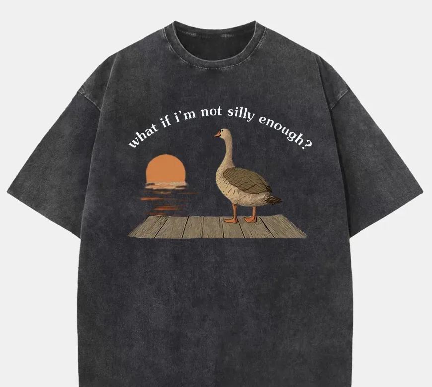 Vintage What If I'M Not Silly Enough Washed T-Shirt