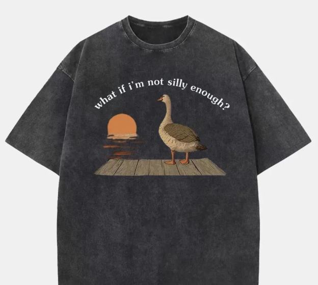 Vintage What If I'M Not Silly Enough Washed T-Shirt