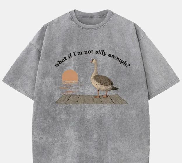 Vintage What If I'M Not Silly Enough Washed T-Shirt