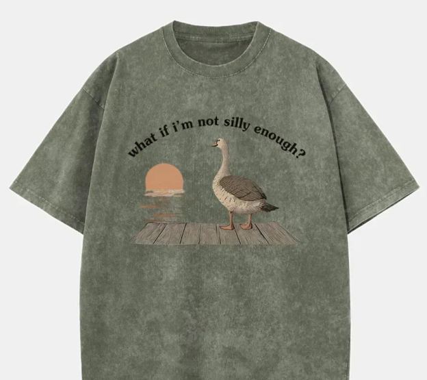 Vintage What If I'M Not Silly Enough Washed T-Shirt