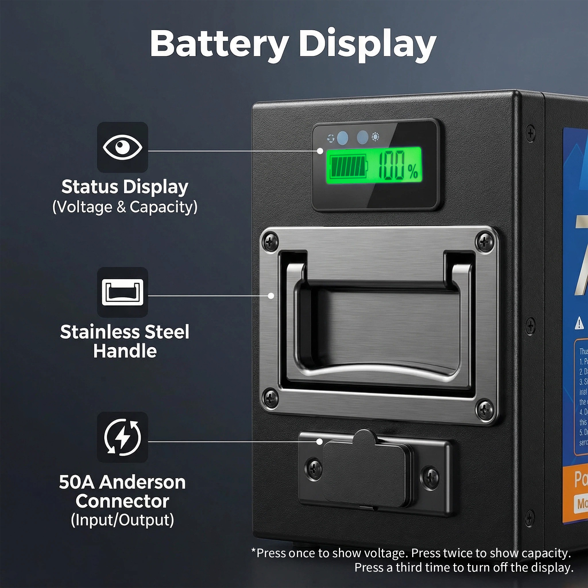 72V 30Ah LiFePO4电池，30A BMS保护，LED显示屏，5A快充，铝合金外壳，4000+循环，适用于250W-3500W电动自行车踏板车E-Trike摩托|DOT UN38.3MSDS认证