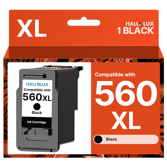 560XL Ink Cartridges for Canon 560 561 PG-560XL CL-561XL PG560 CL561 Ink Cartridges for Canon TS5350 TS5300 TS5351 TS7450 TS7451 TS5352 TS5353 (Black, 2-Pack)